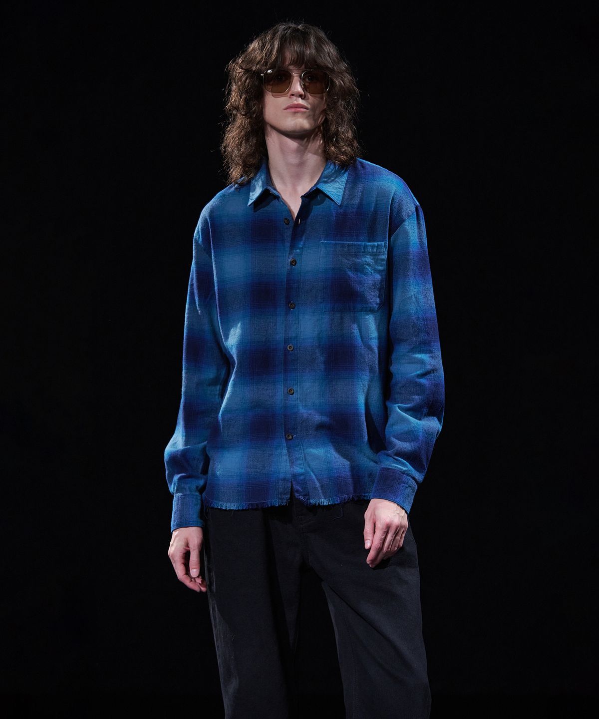 테이크이지(TAKEASY) [DMD] VOID CK SHIRT  - Blue