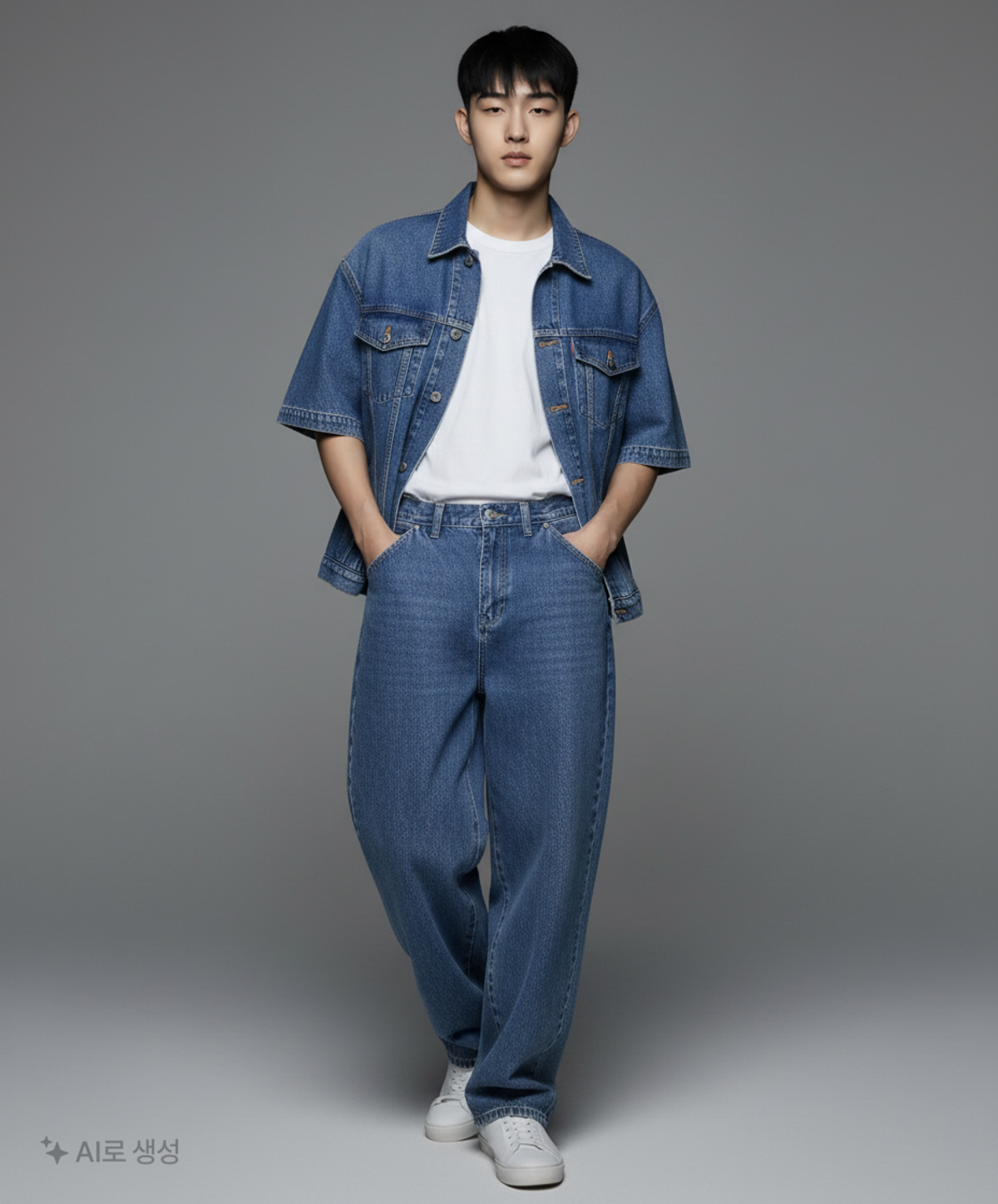 스웨이드(SUADE) 청/데님 팬츠 L