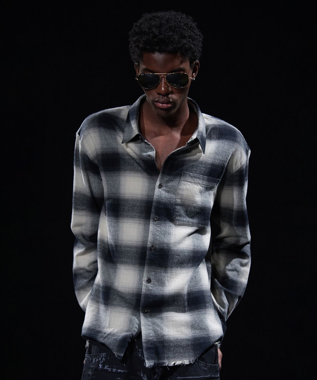 테이크이지(TAKEASY) [DMD] VOID CK SHIRT  - Black