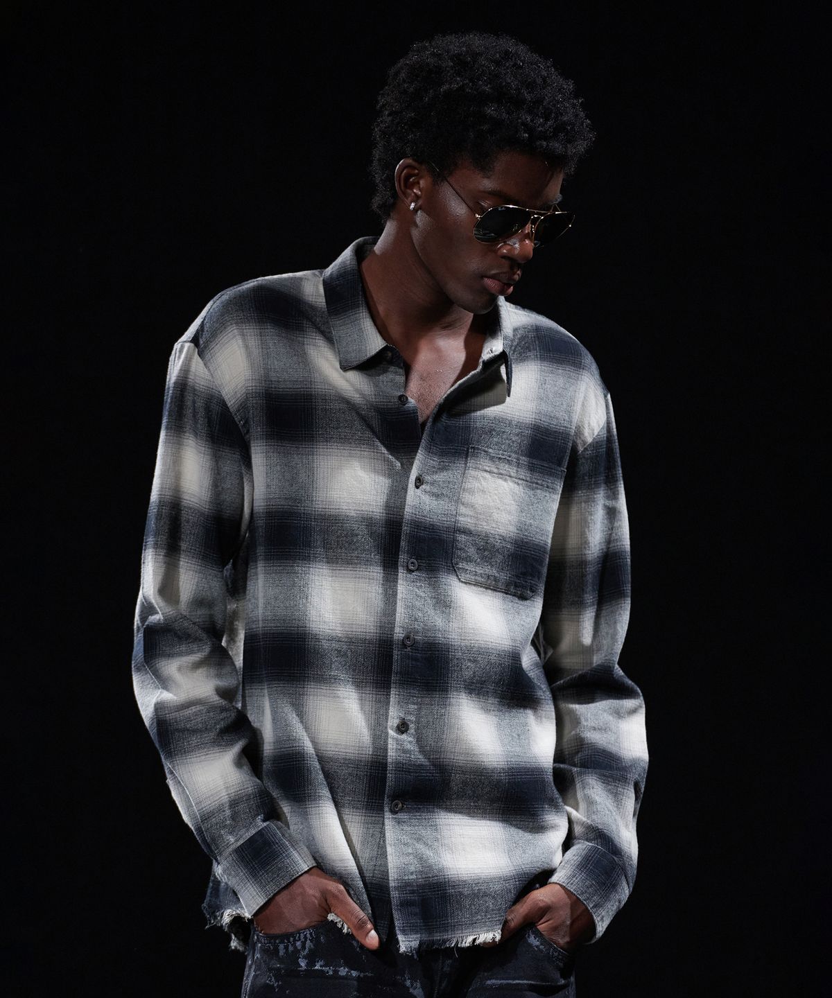 테이크이지(TAKEASY) [DMD] VOID CK SHIRT  - Black