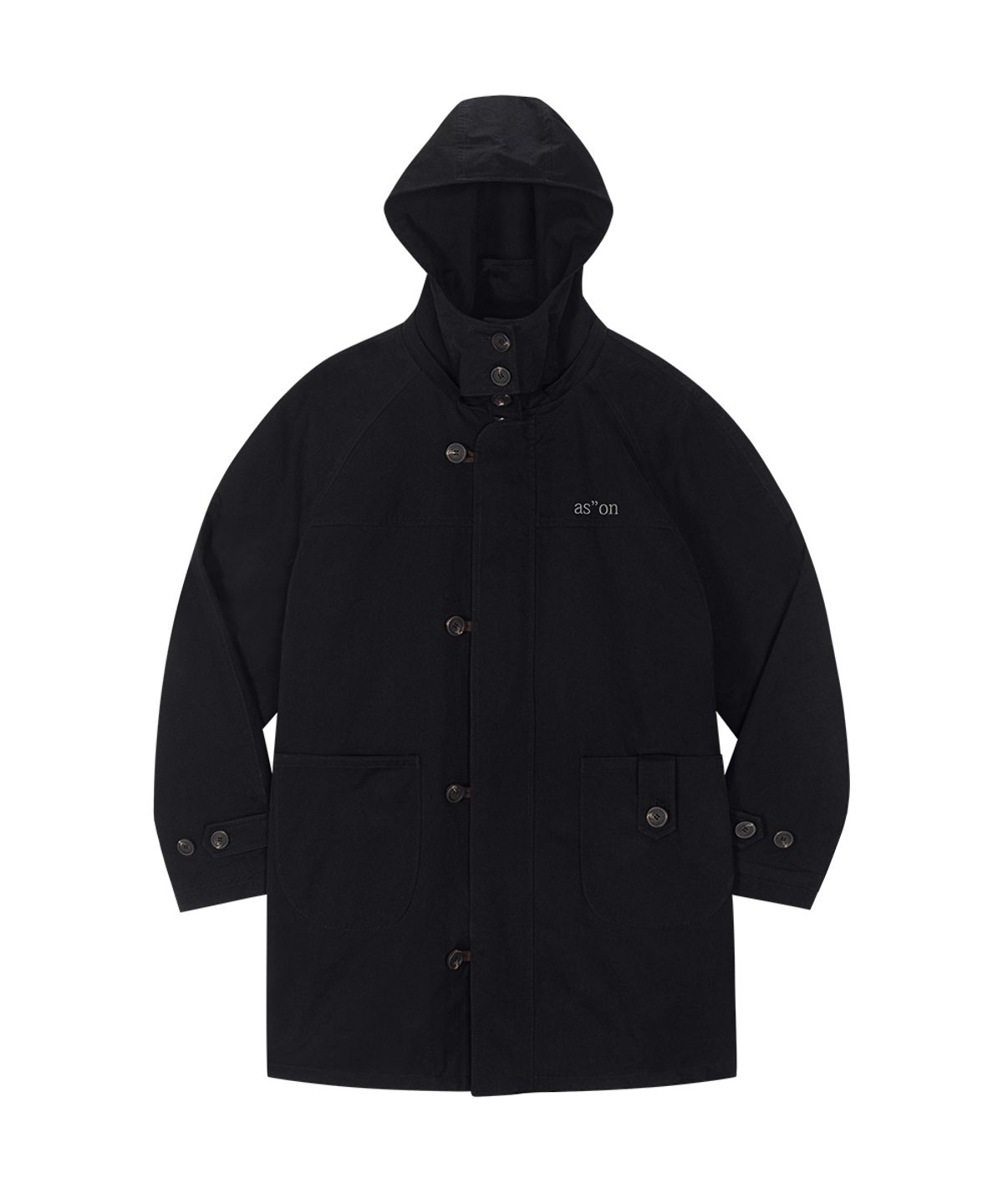 애즈온(ASON) FLINT WASHED FIELD JACKET / BLACK