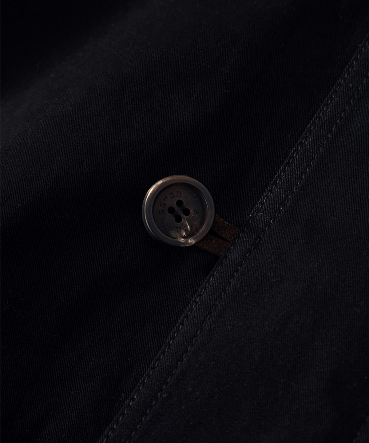 애즈온(ASON) FLINT WASHED FIELD JACKET / BLACK