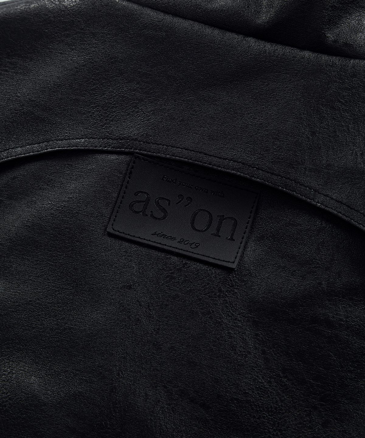 애즈온(ASON) NOX CONTOUR LEATHER JACKET / BLACK