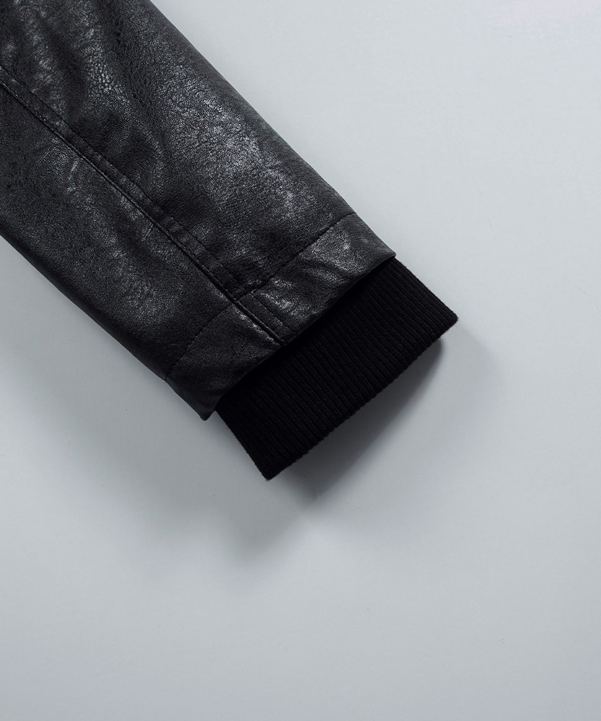 애즈온(ASON) NOX CONTOUR LEATHER JACKET / BLACK