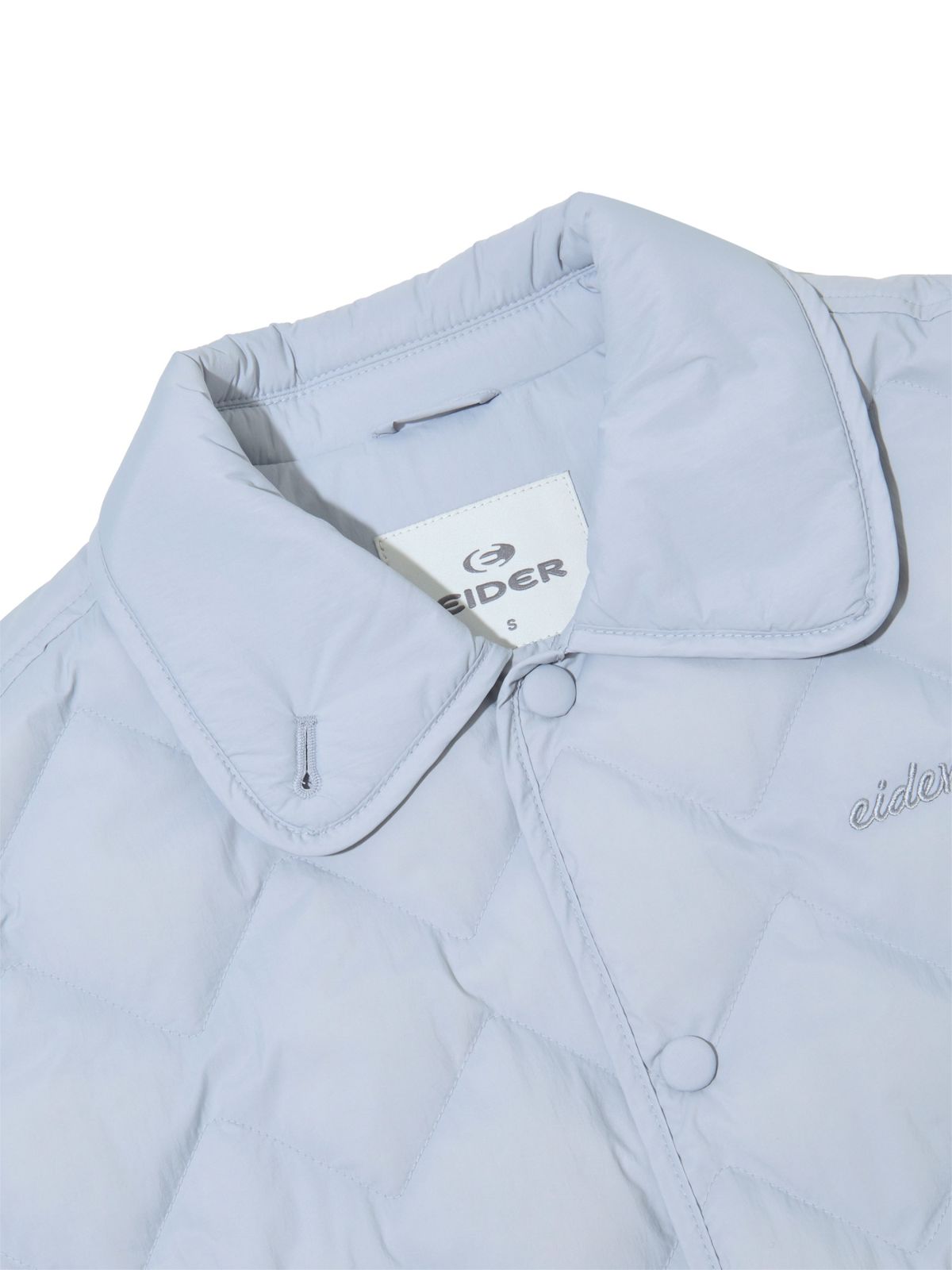 아이더(EIDER) THERMOLOCK (써모락) 여성 슬림 블렌드 패딩 셔켓_Light Blue