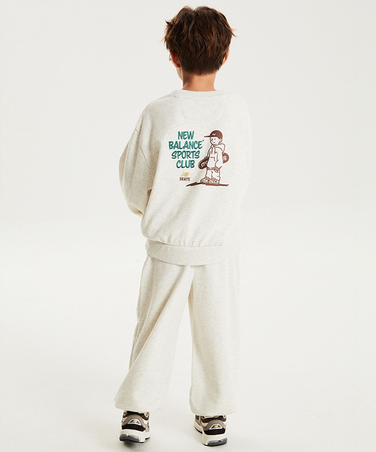 뉴발란스 키즈(NEWBALANCEKIDS) [3PCS] 일러스트 스웻 세트 NK9YG4902U33