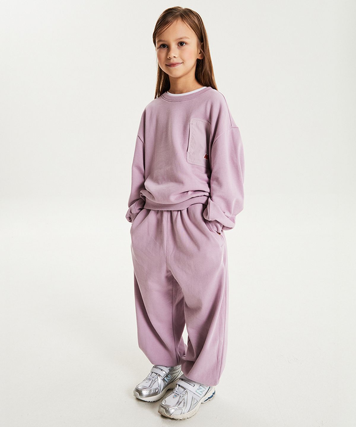 뉴발란스 키즈(NEWBALANCEKIDS) [3PCS] 일러스트 스웻 세트 NK9YG4902U76