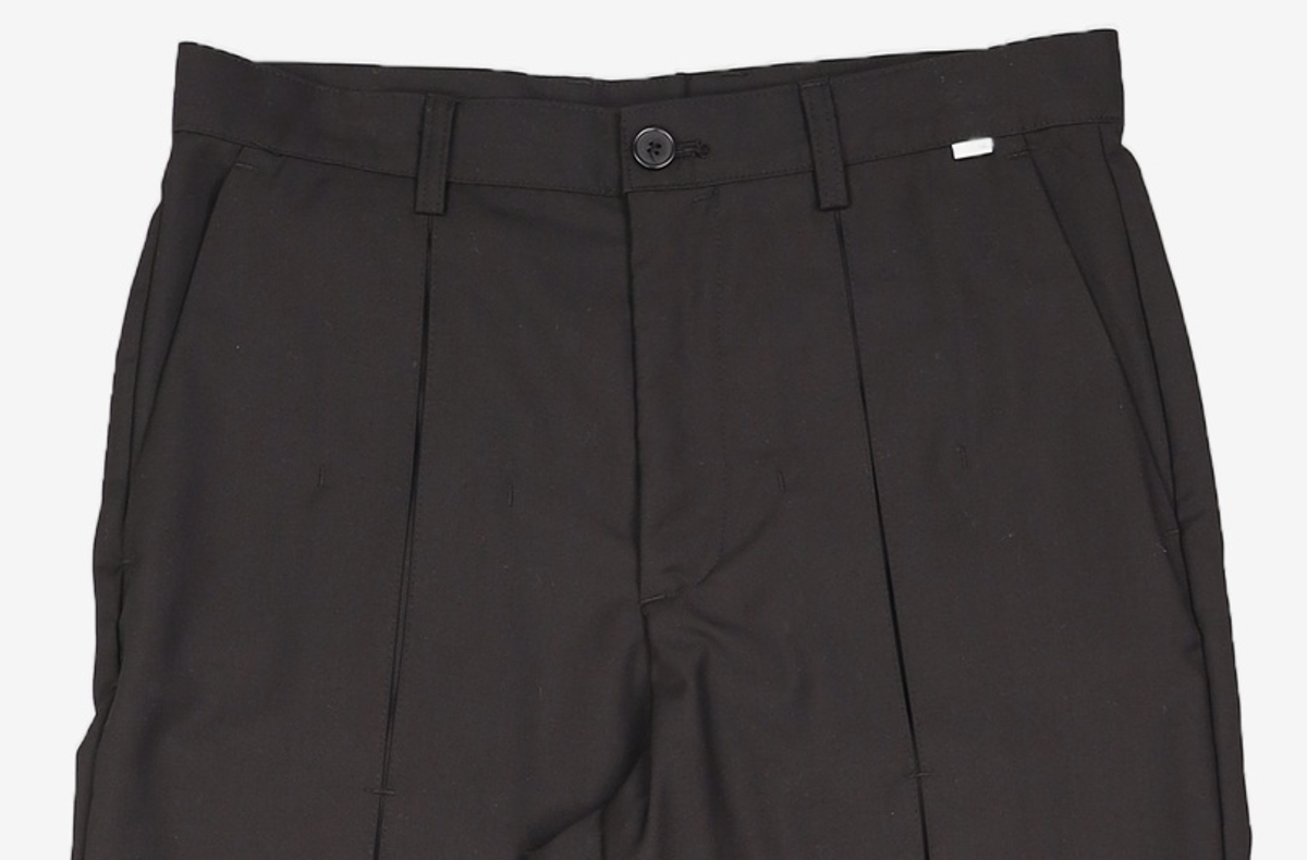 노매뉴얼(NOMANUAL) OPEN TUCK PANTS - BLACK M