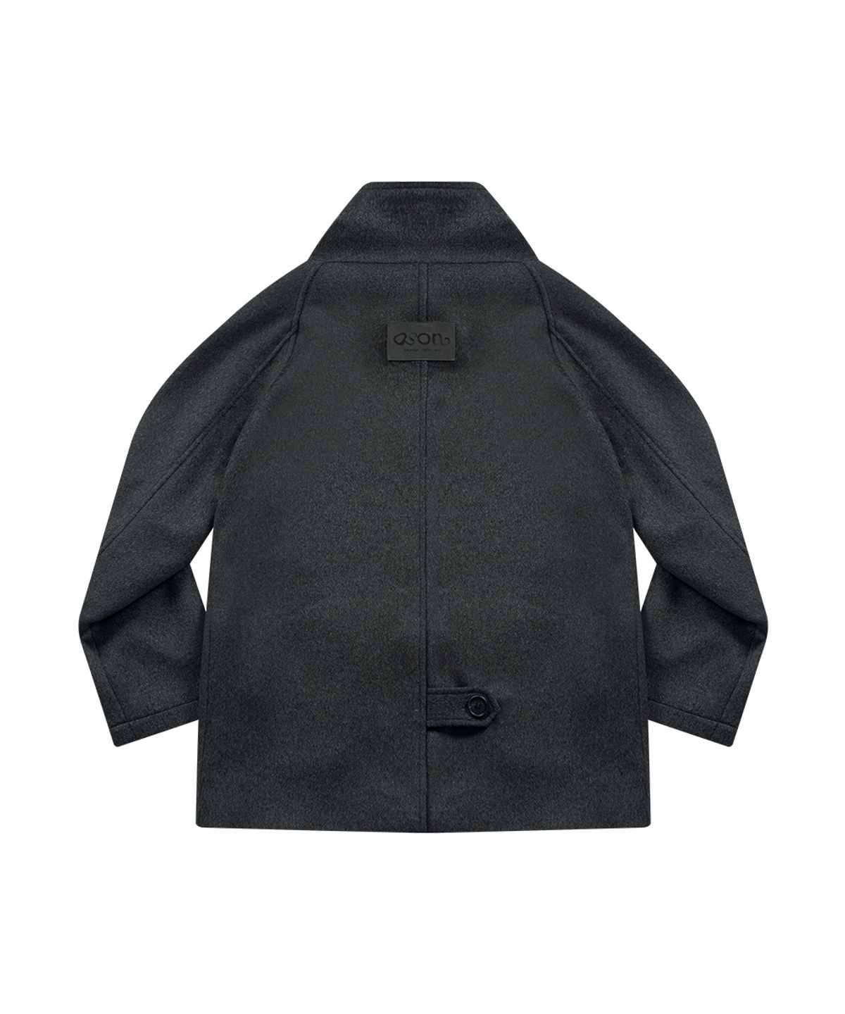 애즈온(ASON) MARLOW HIGH NECK COAT / CHARCOAL