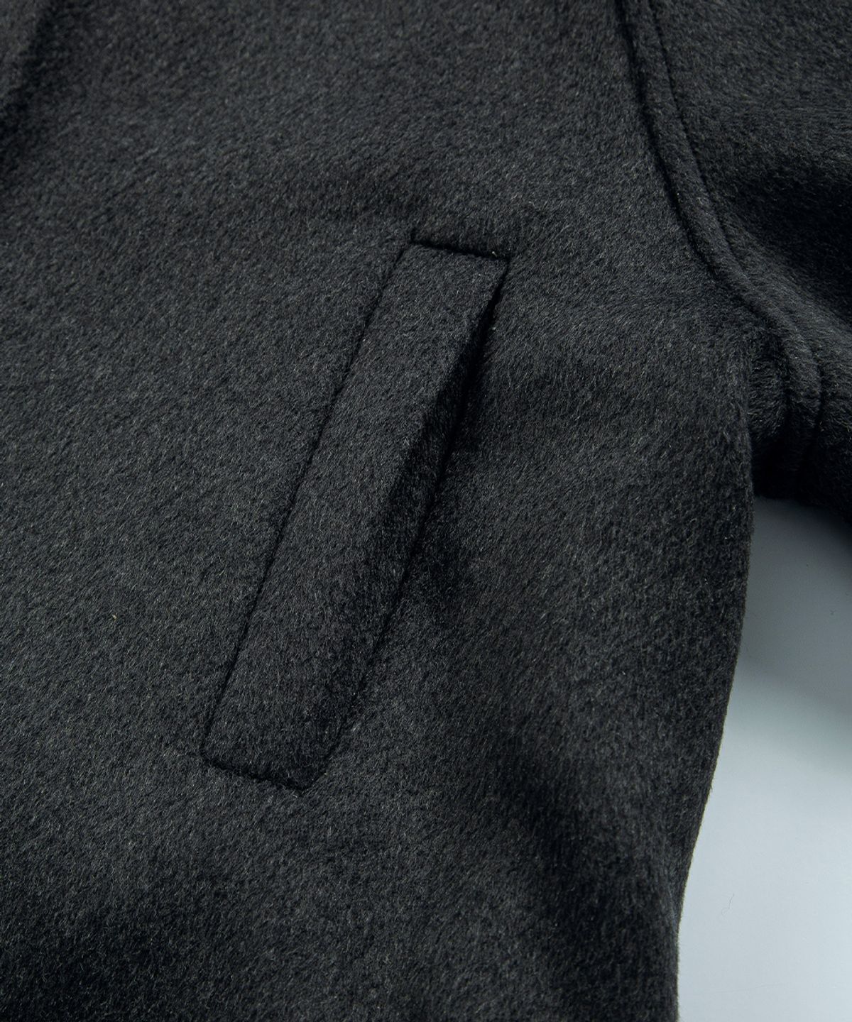 애즈온(ASON) MARLOW HIGH NECK COAT / CHARCOAL