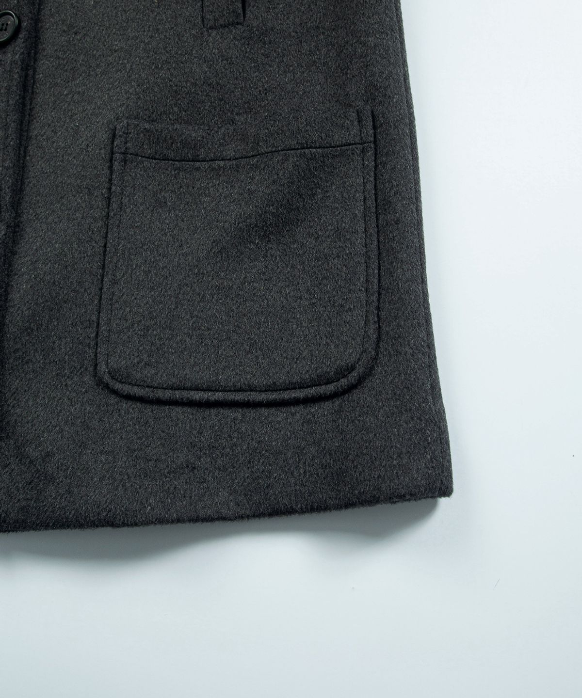 애즈온(ASON) MARLOW HIGH NECK COAT / CHARCOAL