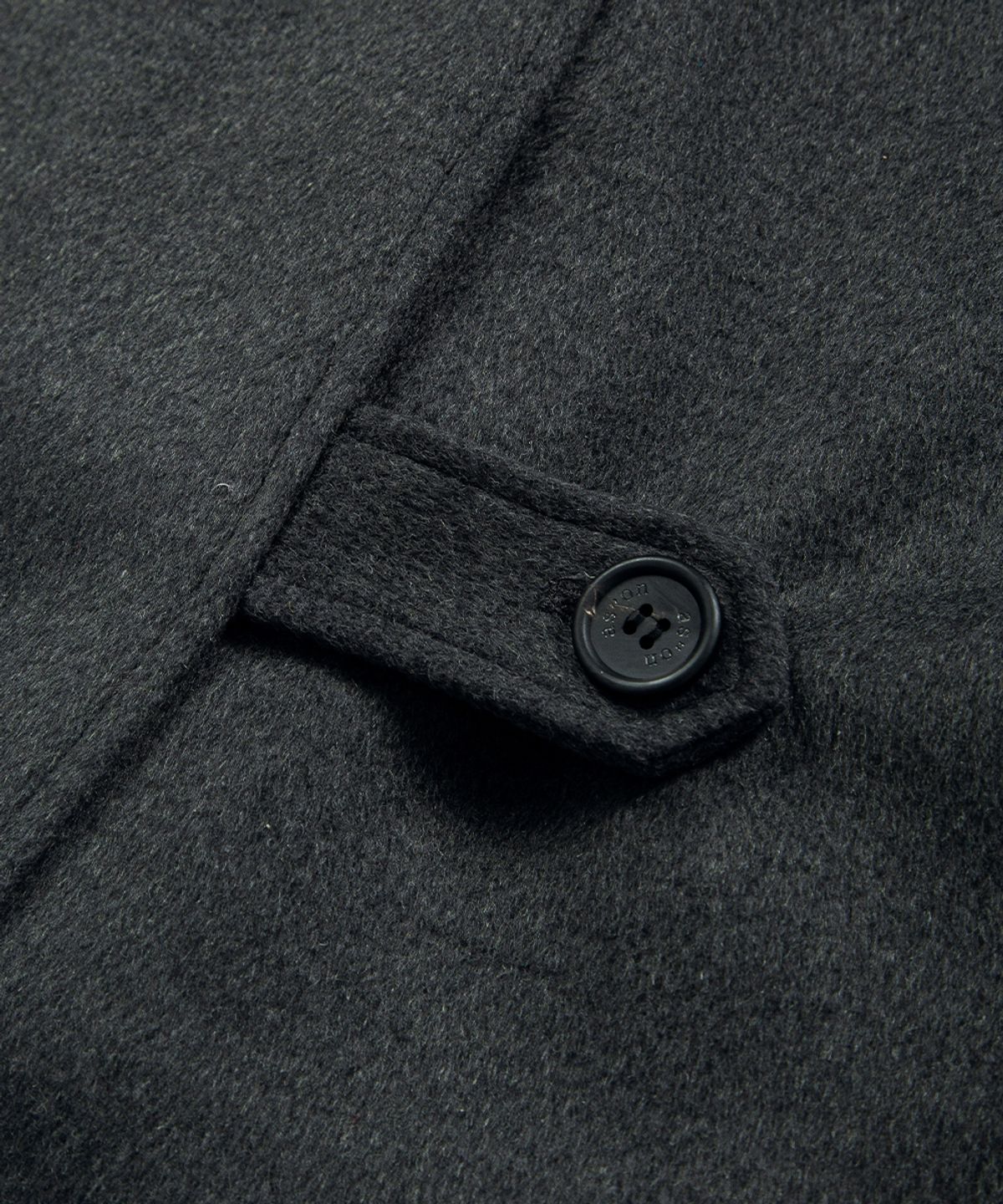 애즈온(ASON) MARLOW HIGH NECK COAT / CHARCOAL