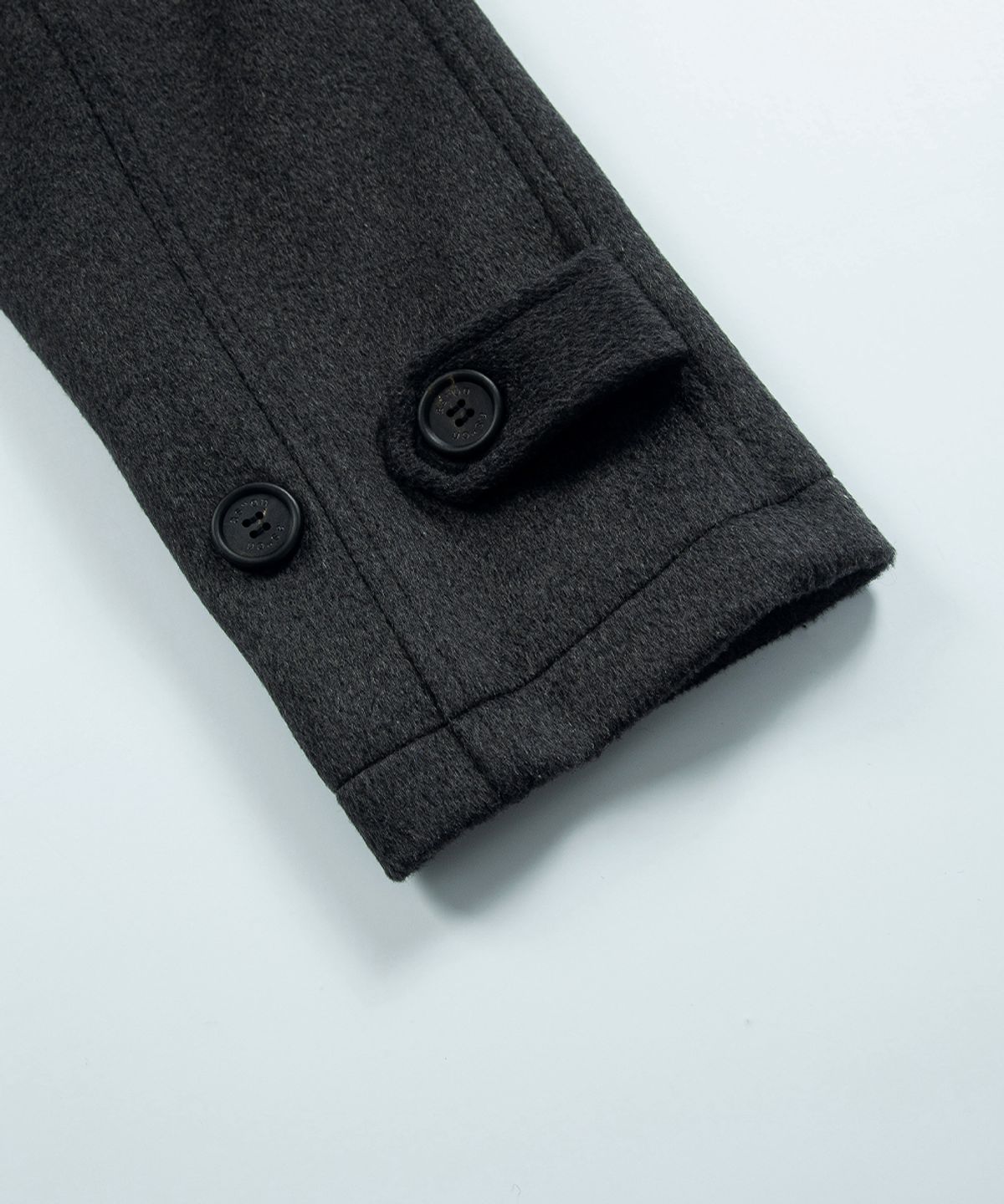 애즈온(ASON) MARLOW HIGH NECK COAT / CHARCOAL