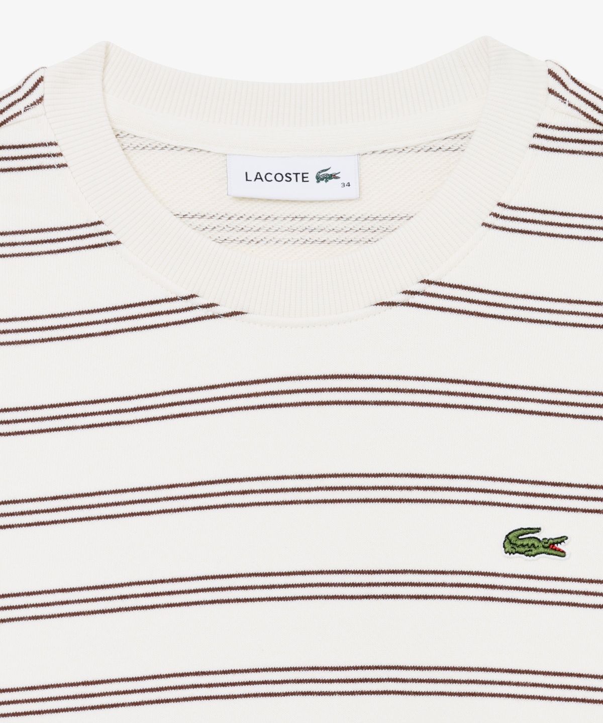 라코스테(LACOSTE) 여성 멀티 스트라이프 스웻셔츠 SF933E-56N 70V