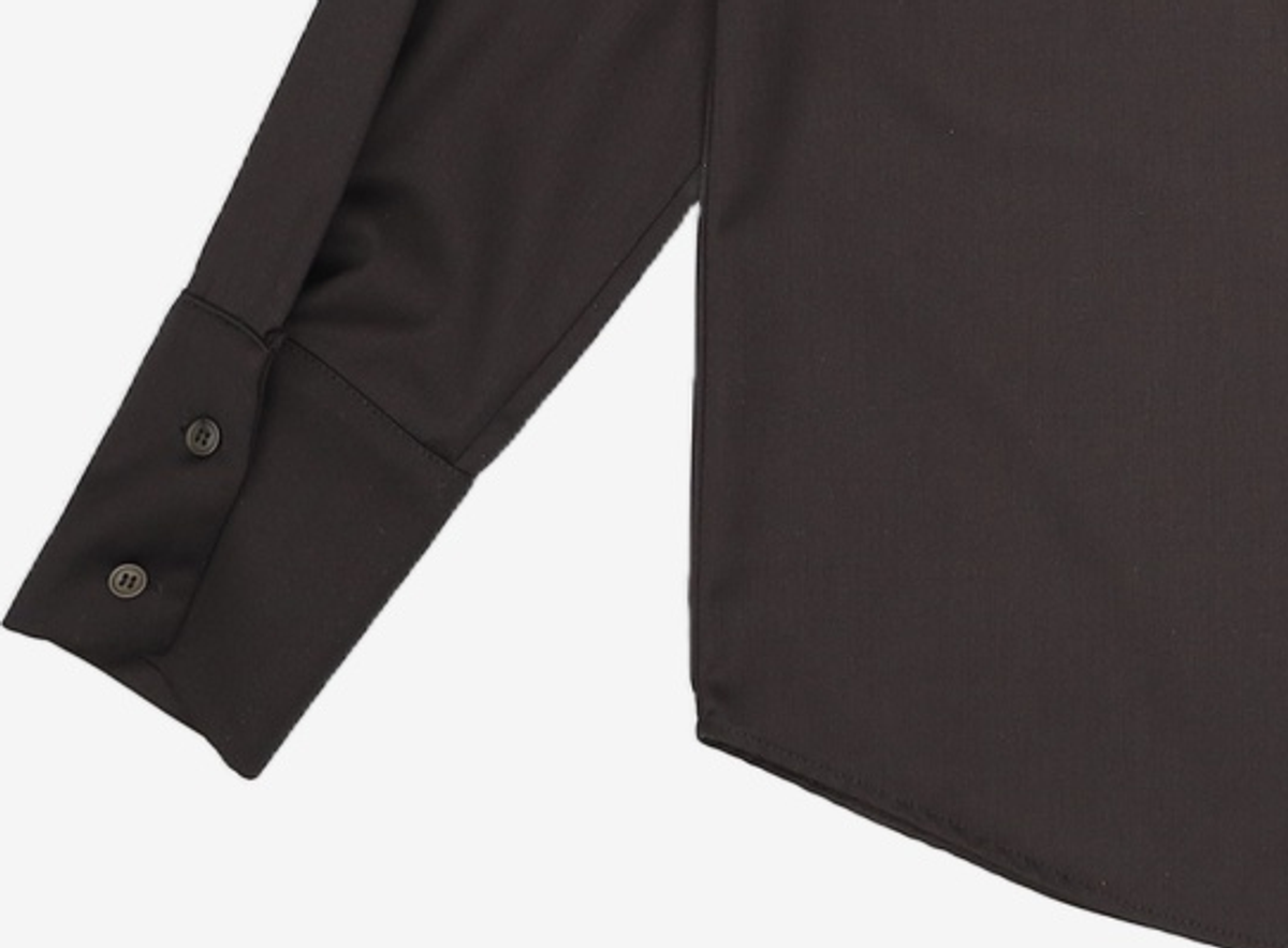 와드로브(WARDROBE) SLEEVE DRAPE BLOUSE_BLACK FREE