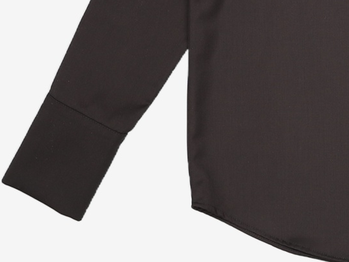 와드로브(WARDROBE) SLEEVE DRAPE BLOUSE_BLACK FREE