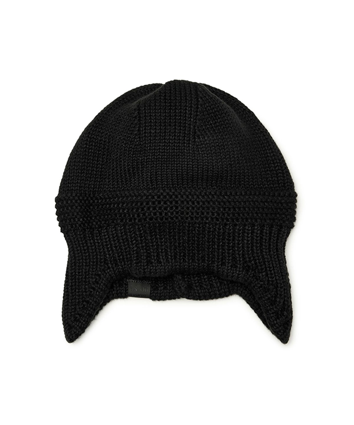 애즈온(ASON) [ASON X NEGATIVETHREE] ENGINEERED EARFLAP BEANIE / BLACK