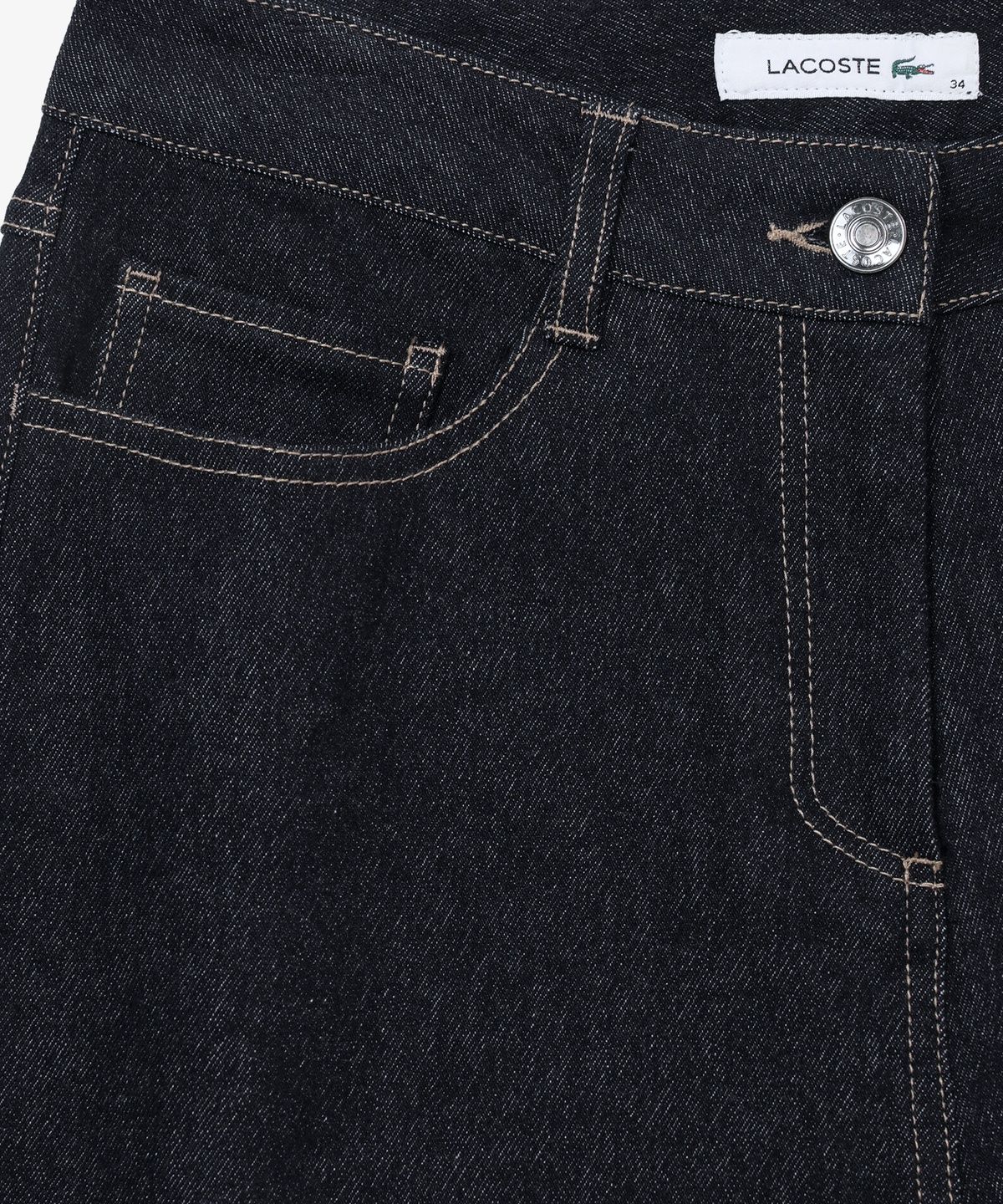 라코스테(LACOSTE) 여성 세미와이드 데님라이크 팬츠 HF609E-56N HDE