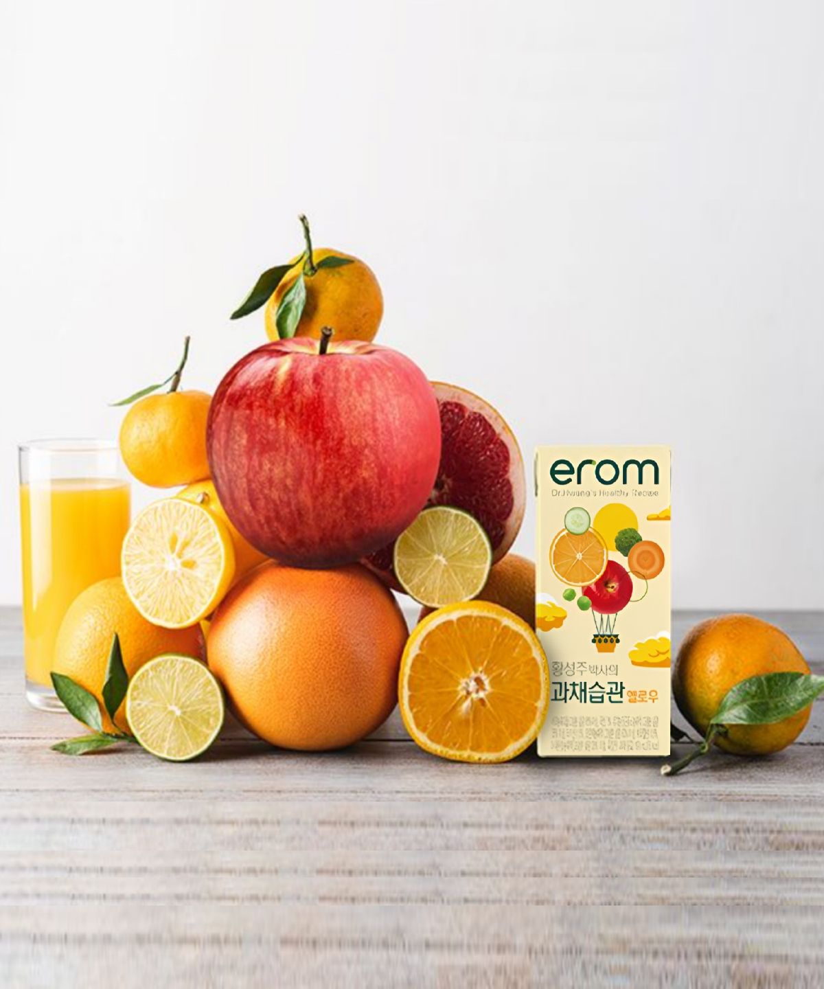 이롬(EROM) 이롬 황성주 박사의 과채습관 190ml 4종 택2(퍼플/그린/옐로우/트로피컬), 총 32팩