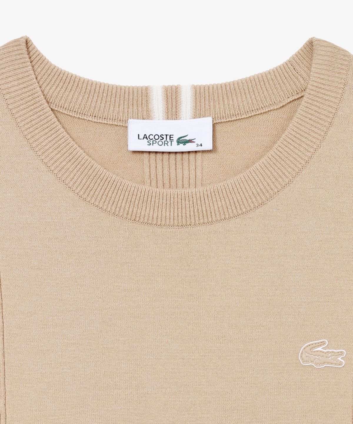 라코스테(LACOSTE) 여성 부분 케이블 라운드 스웨터 AF705E-56N 02S