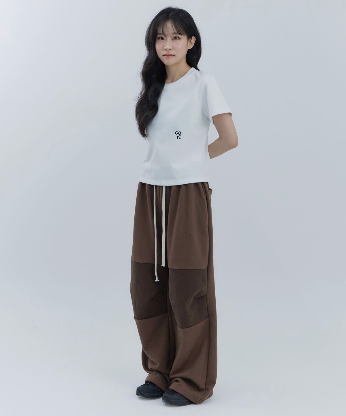 고리(GORI) Wide Panel Pants (brown)