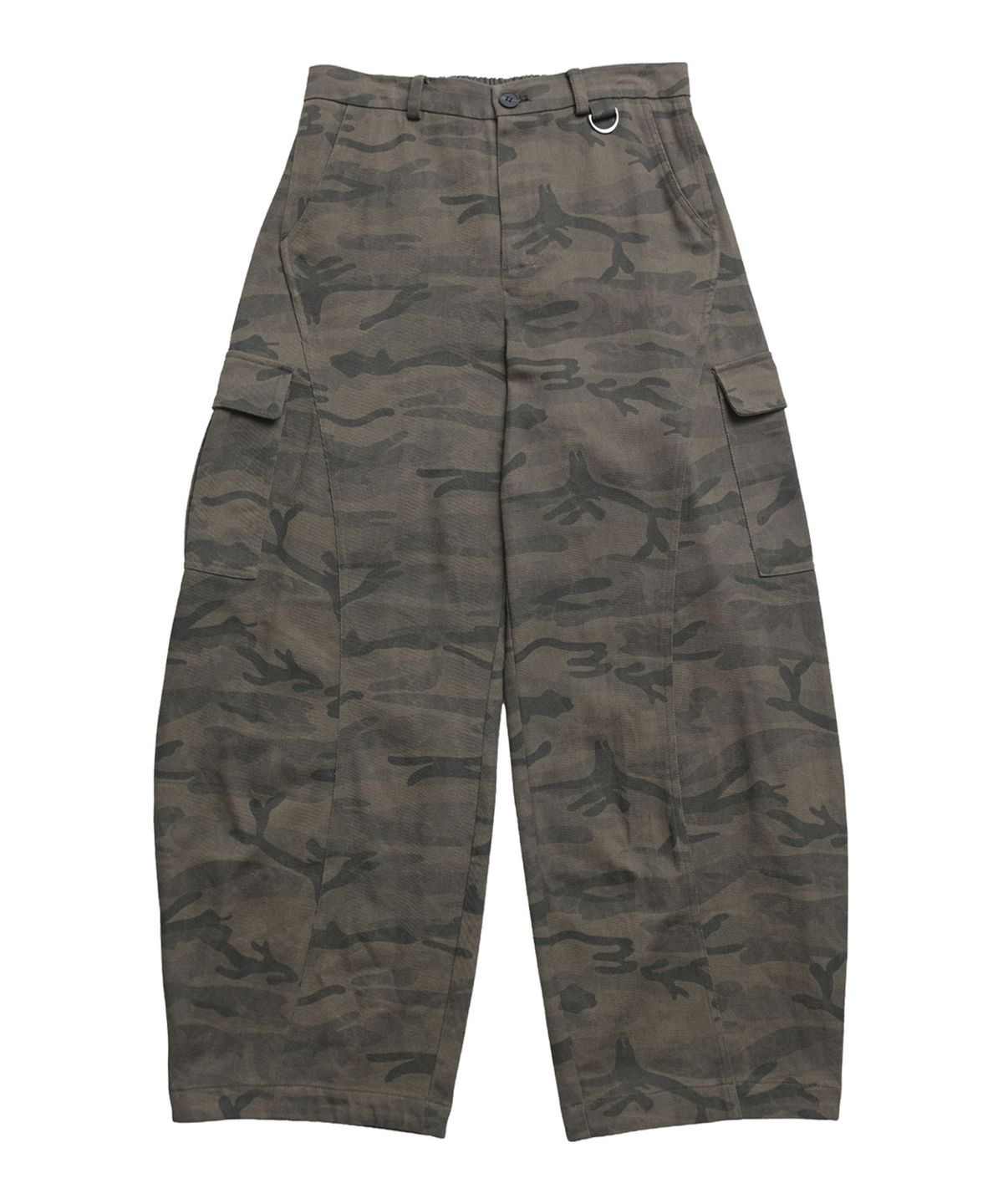 텐 패스트 세븐(TEN PAST SEVEN) 와이드 바렐 카모 카고 팬츠 (2 Colors)
