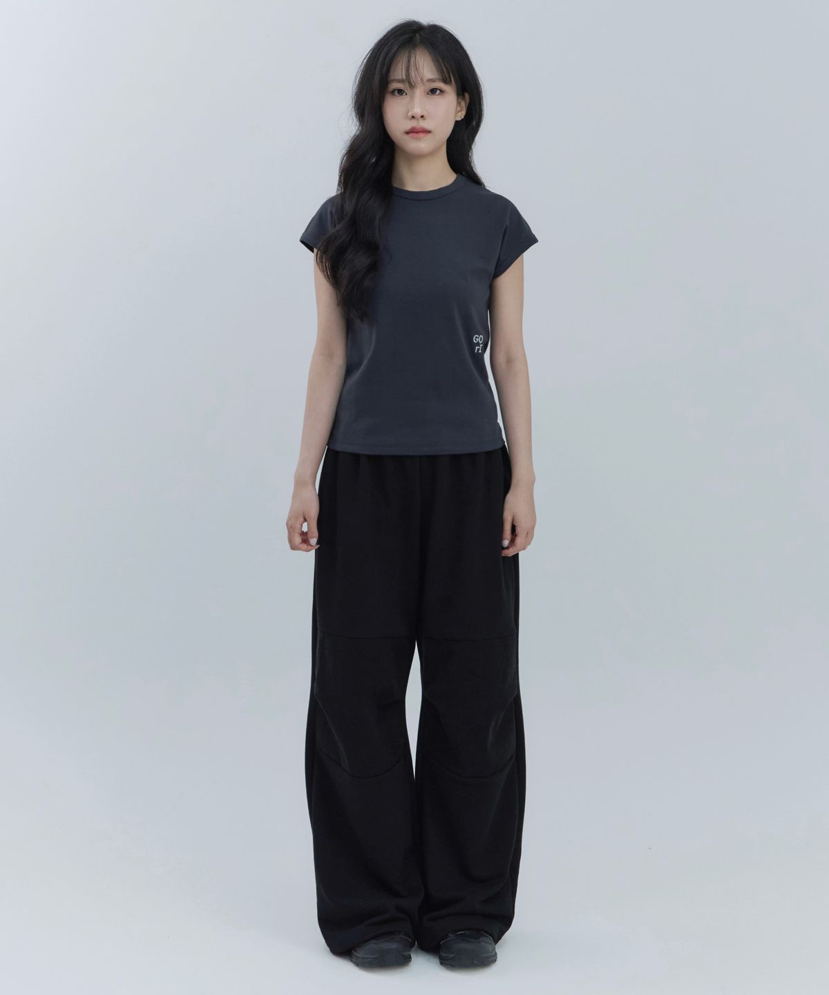 고리(GORI) Wide Panel Pants (black)