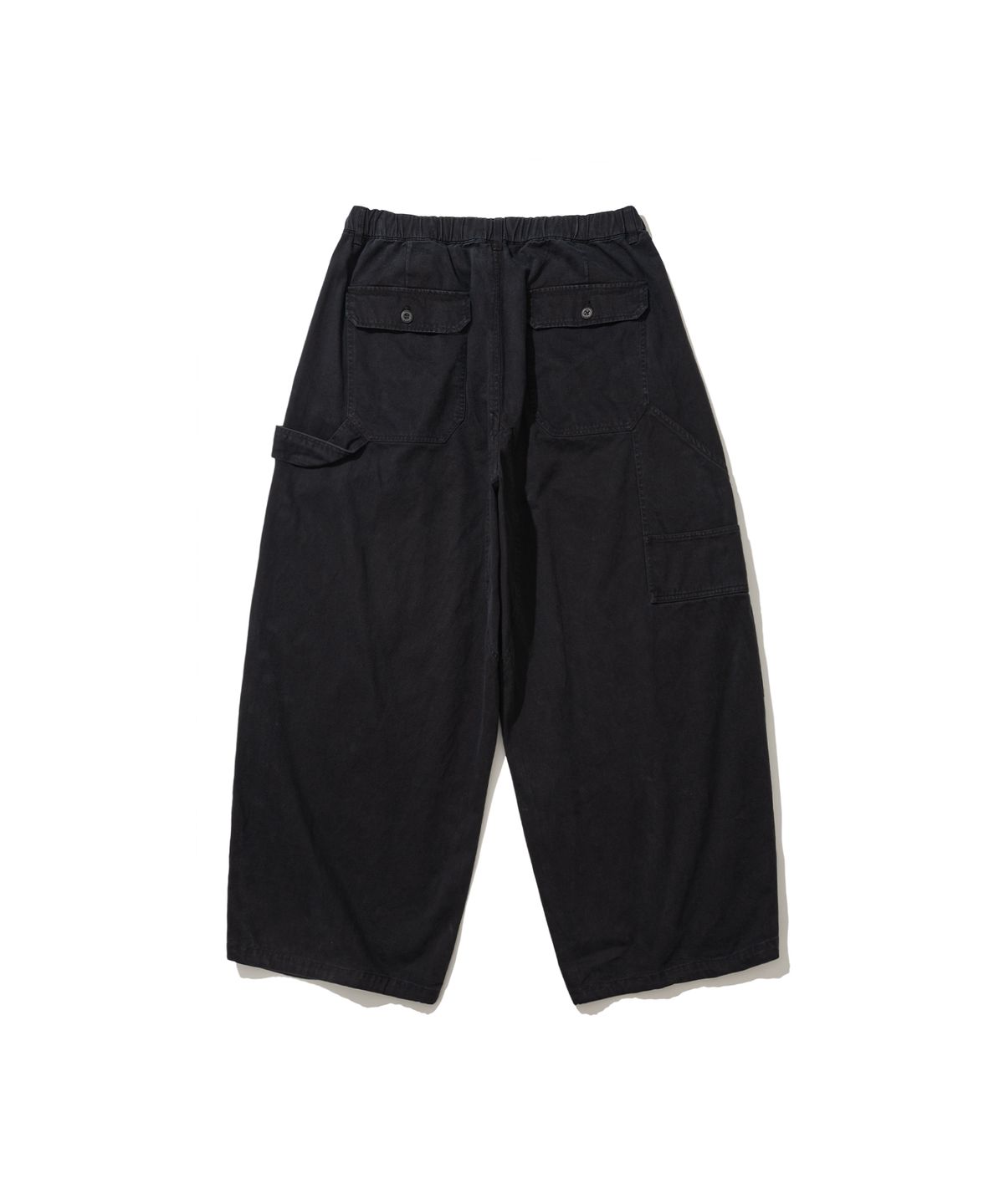 앵글런(ANGLAN) Double Knee Work Balloon Pants - Black