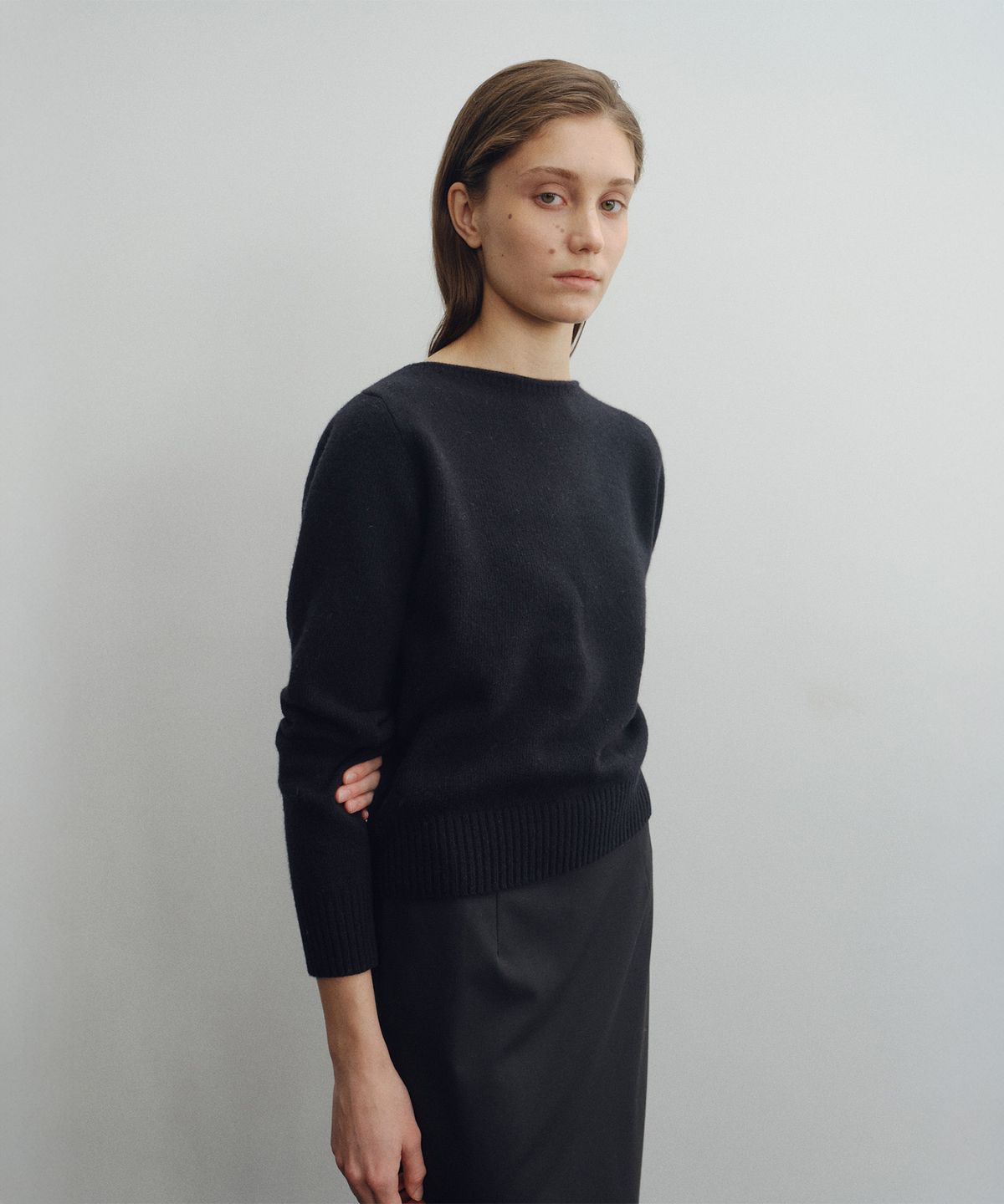 로트(LOTE) Fine Wool Boatneck Knit_2 Color