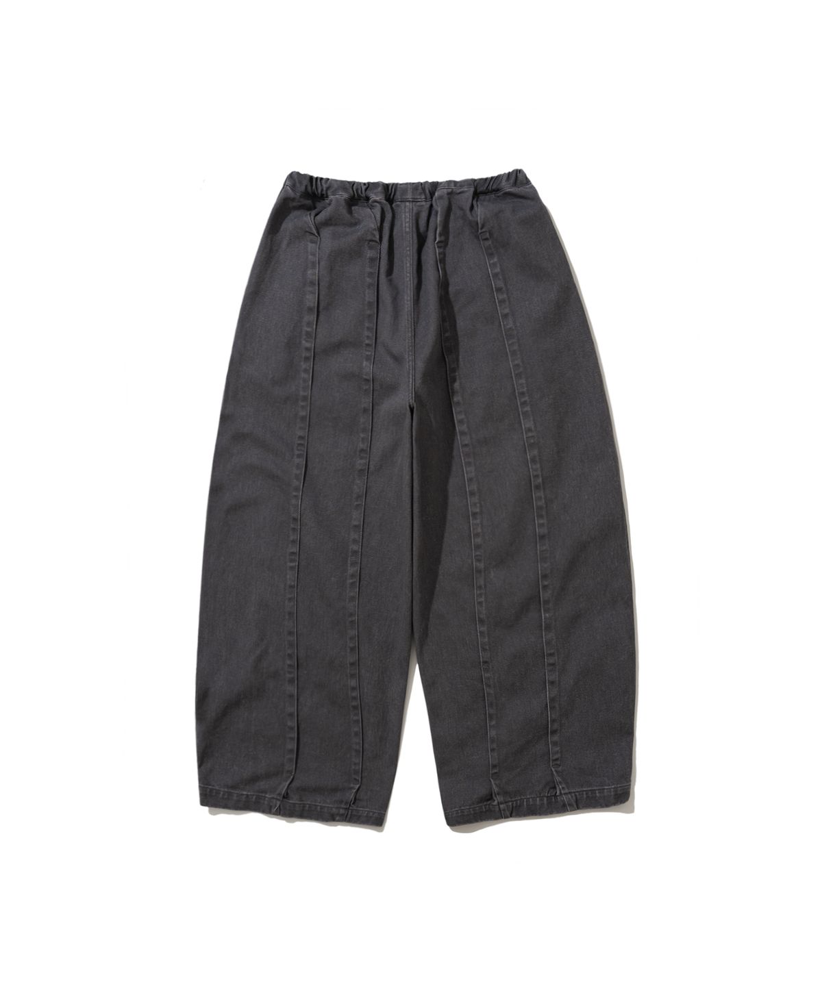 앵글런(ANGLAN) Folded Stitch Balloon Pants - Grey