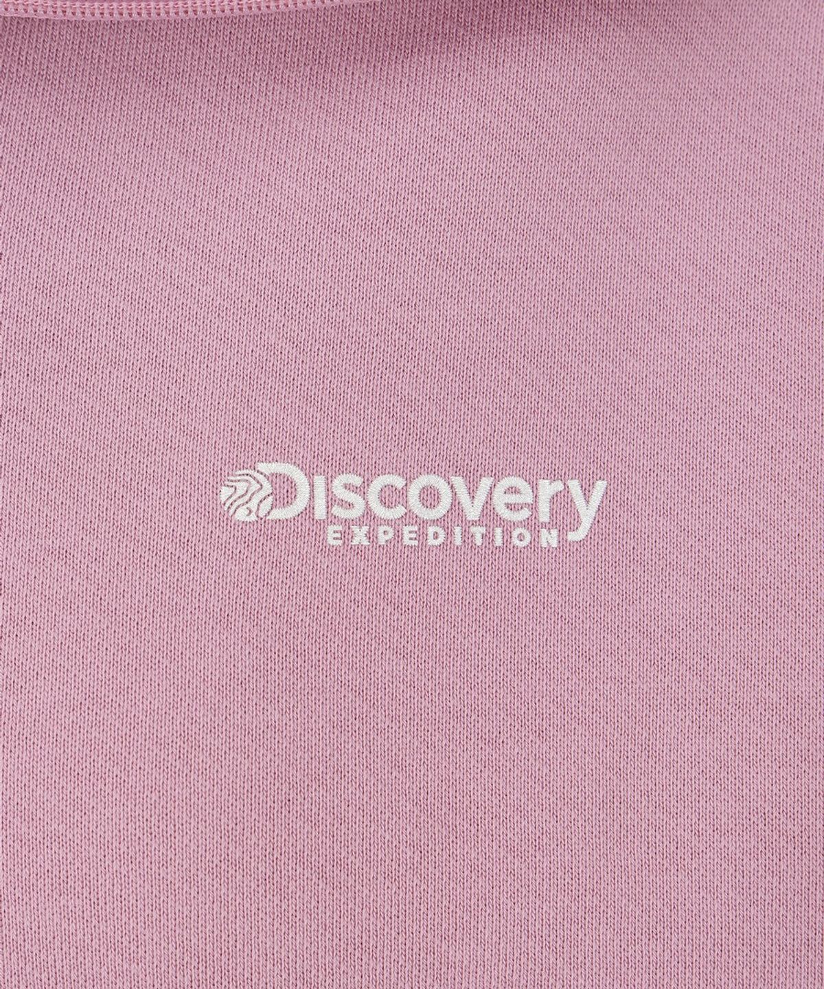 디스커버리 익스페디션(DISCOVERY EXPEDITION) 여성 조직 니트 하이넥 집업 (DARK PINK)