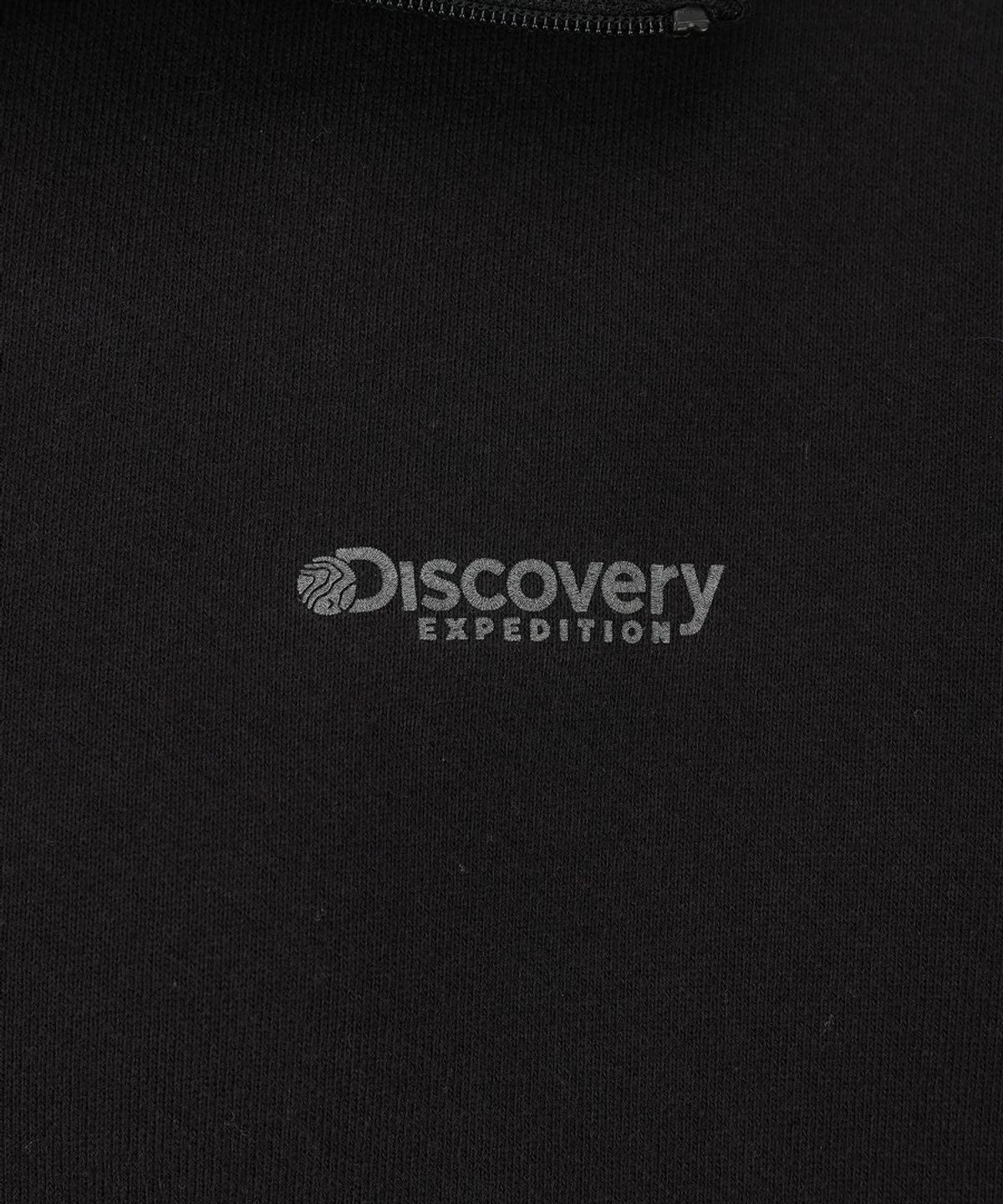 디스커버리 익스페디션(DISCOVERY EXPEDITION) 여성 조직 니트 하이넥 집업 (BLACK)