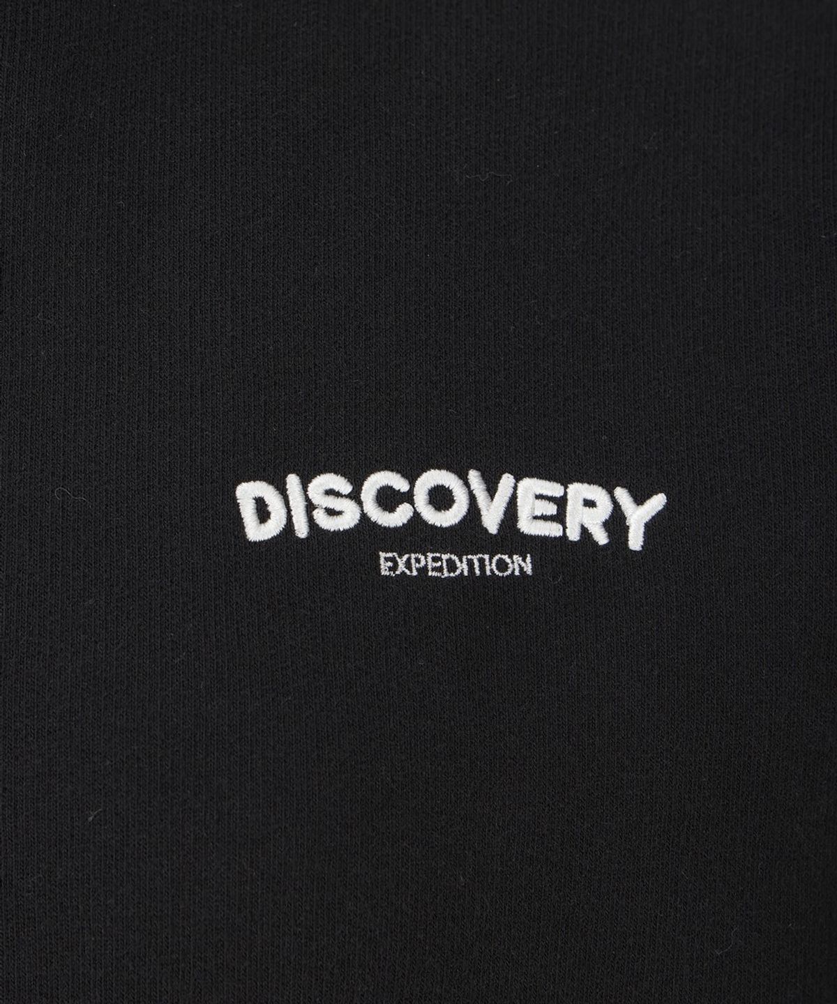 디스커버리 익스페디션(DISCOVERY EXPEDITION) 여성 에어로웜 기모 니트 쿼터 집업 맨투맨 (BLACK)