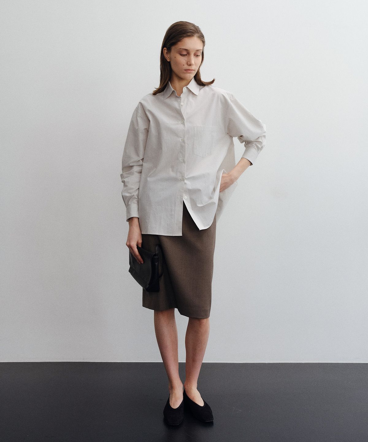 로트(LOTE) Exclusive Organic Cotton Stripe Shirt