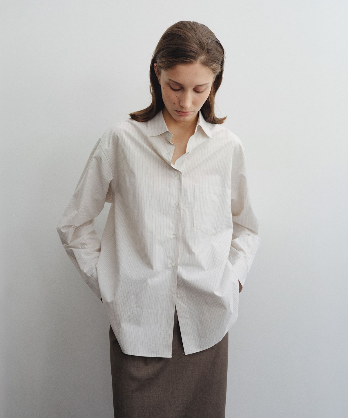로트(LOTE) Exclusive Organic Cotton Stripe Shirt