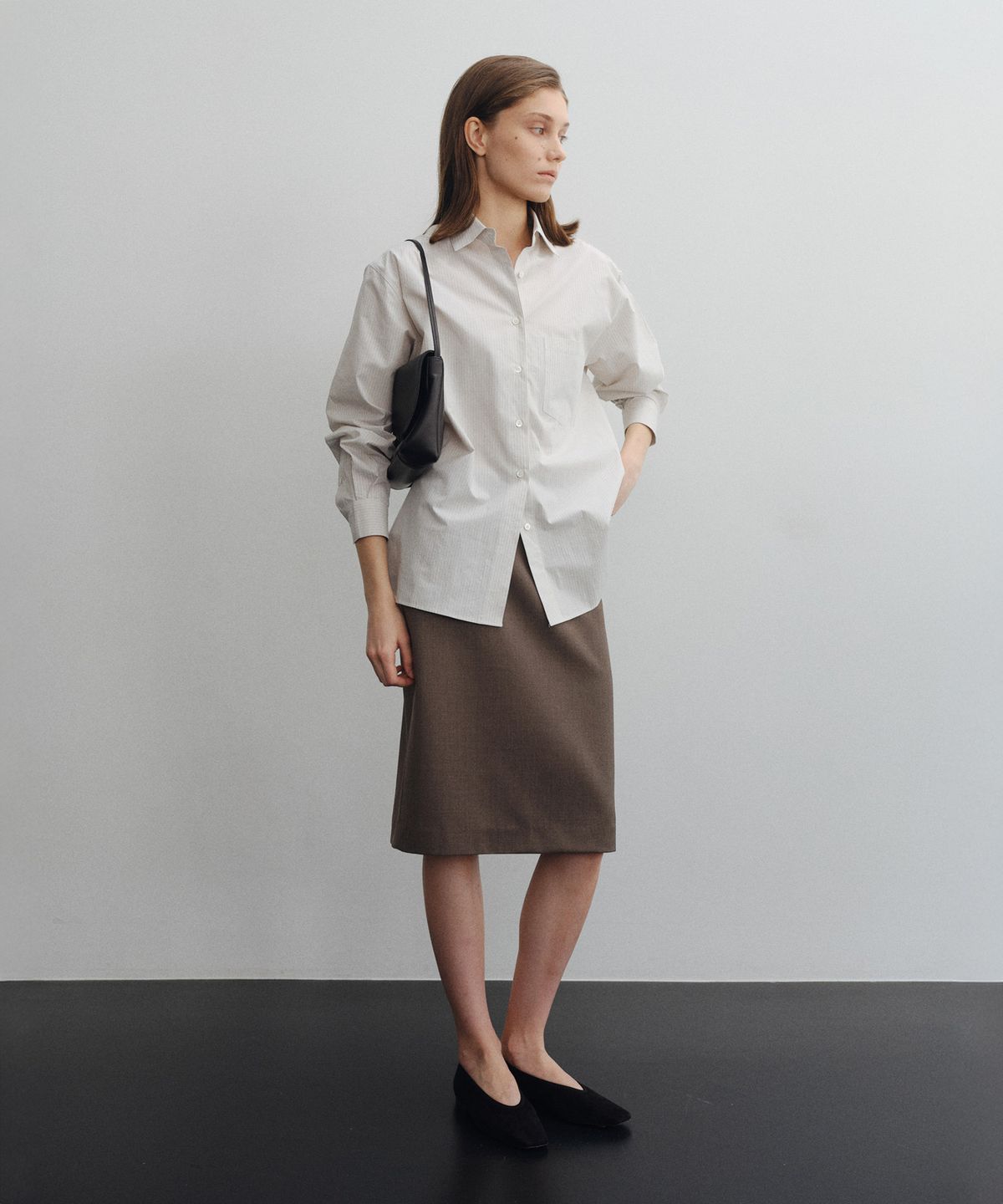 로트(LOTE) Exclusive Organic Cotton Stripe Shirt