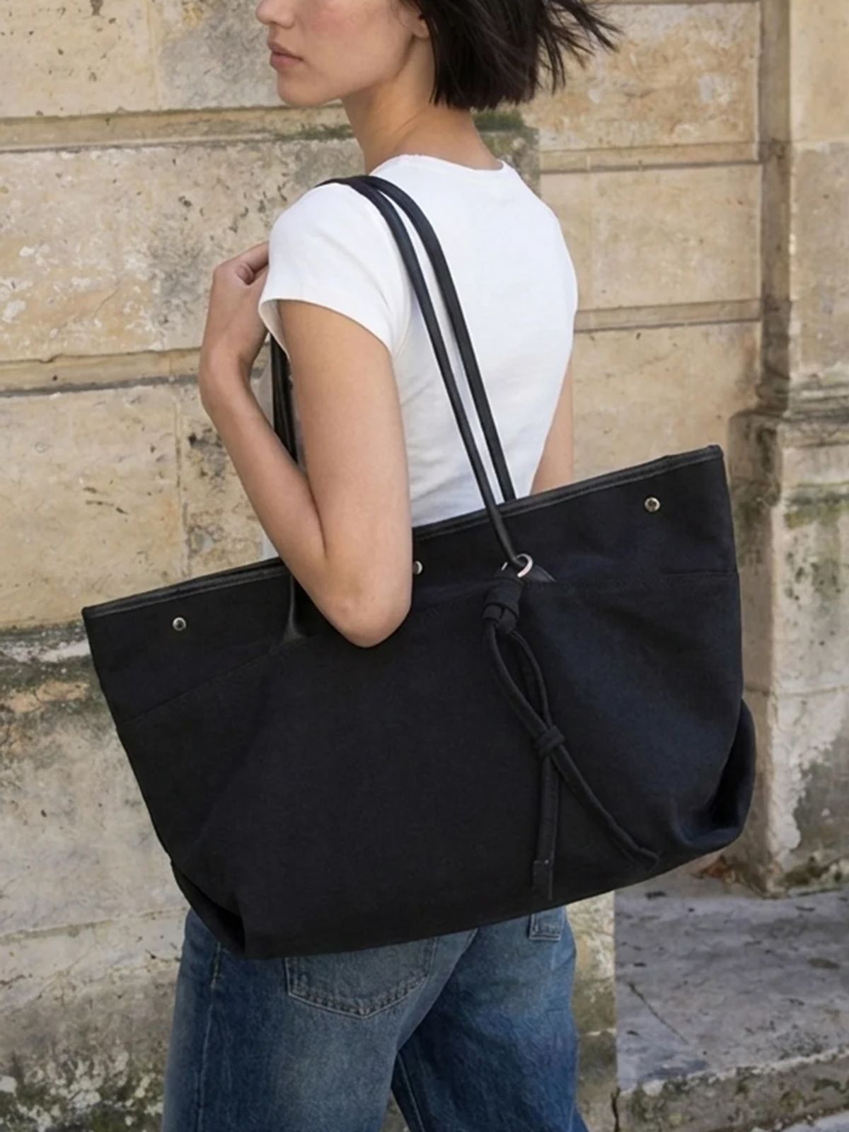 던팩토리(DAWN FACTORY) NOA BAG LARGE TWILL BLACK 노아백 라지 트윌 블랙