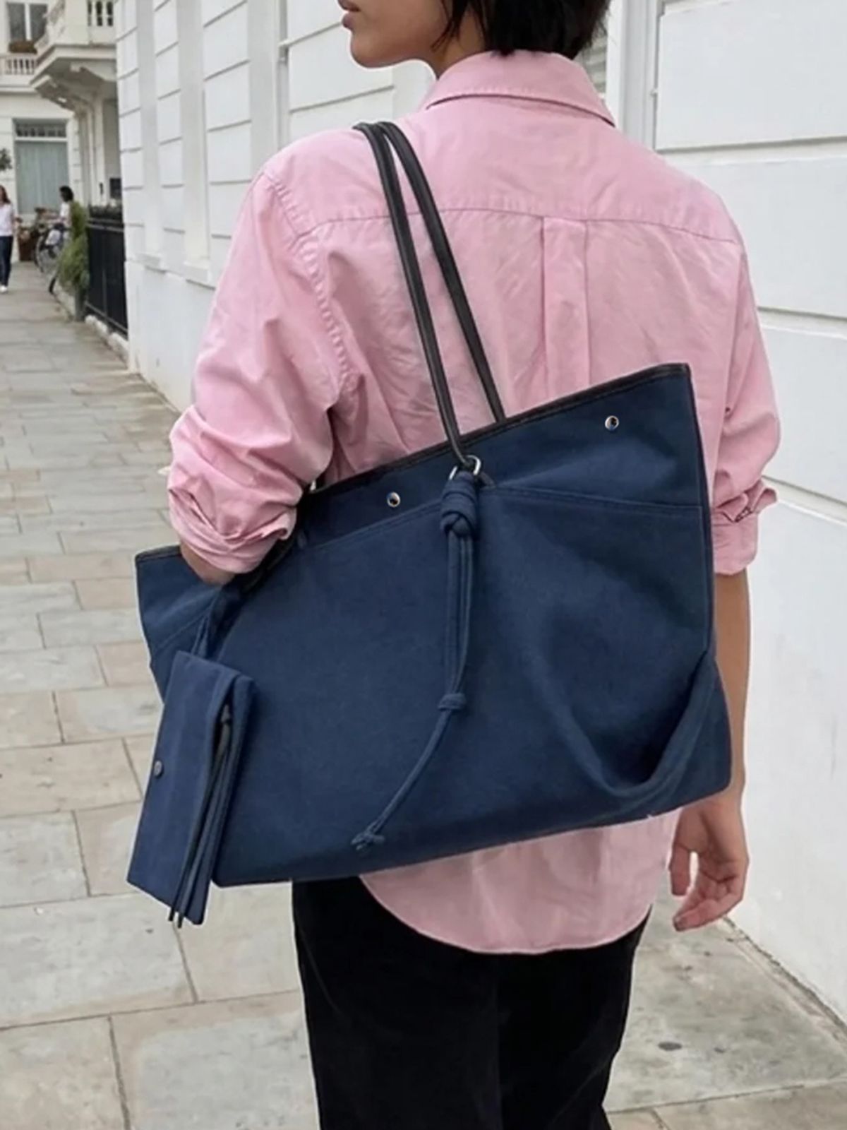 던팩토리(DAWN FACTORY) NOA BAG LARGE TWILL NAVY 노아백 라지 트윌 네이비