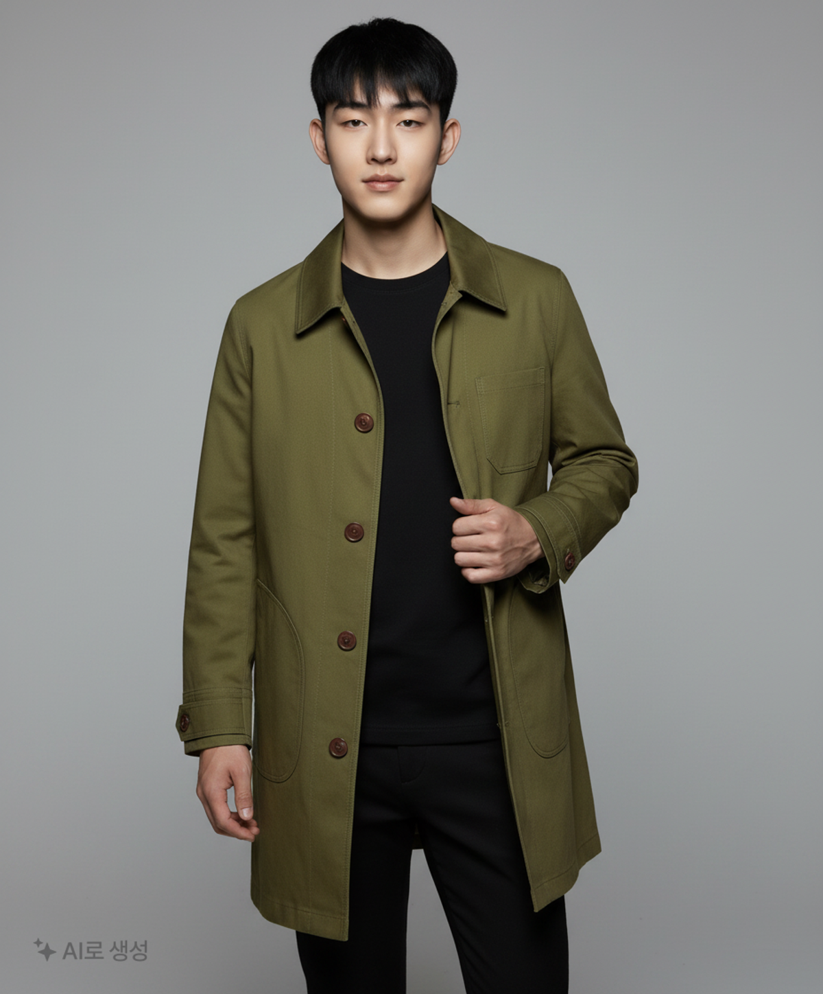페이퍼리즘(PAPERISM) COTTON SINGE COAT [KHAKI] M