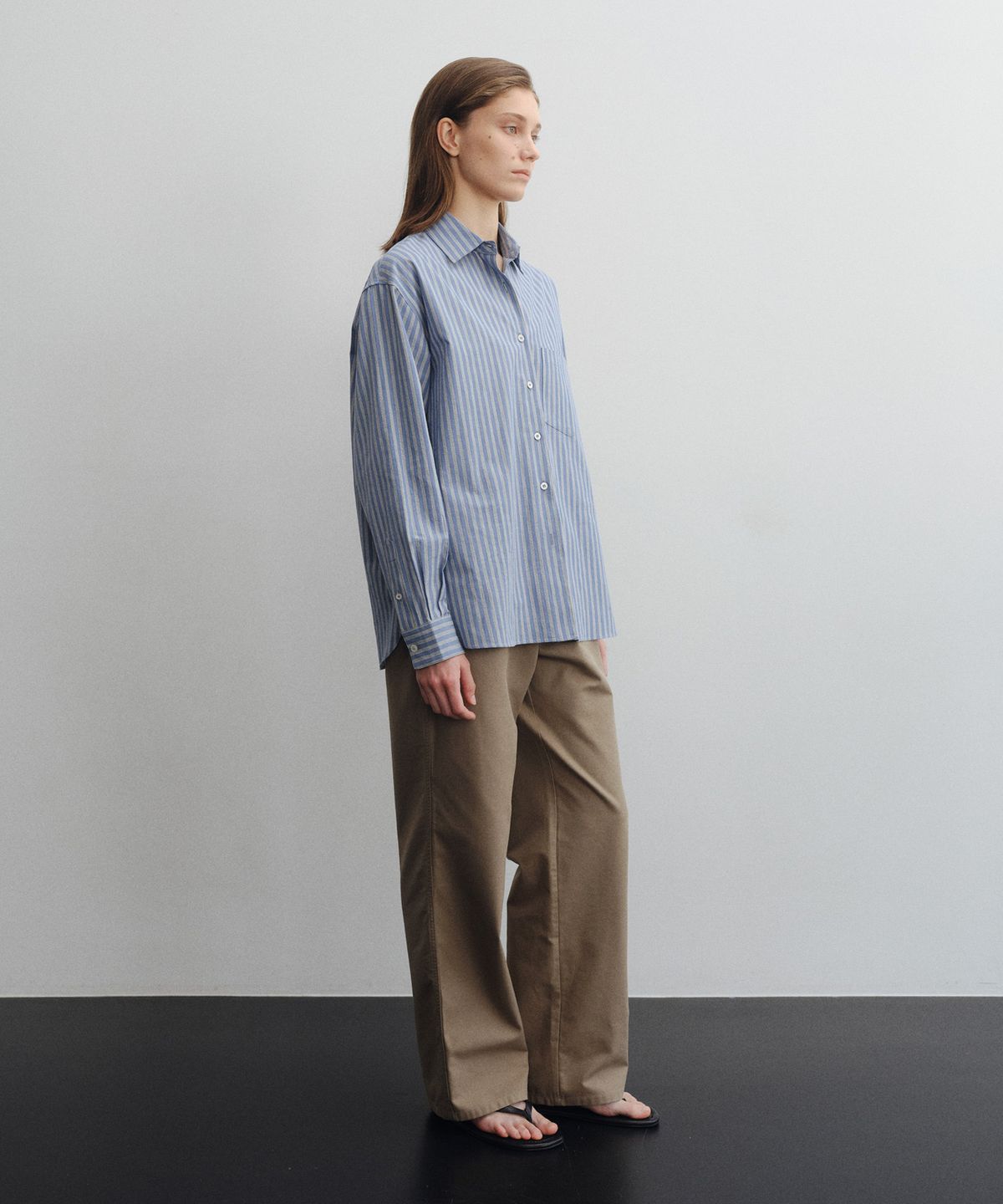 로트(LOTE) Exclusive Cotton Stripe Shirt