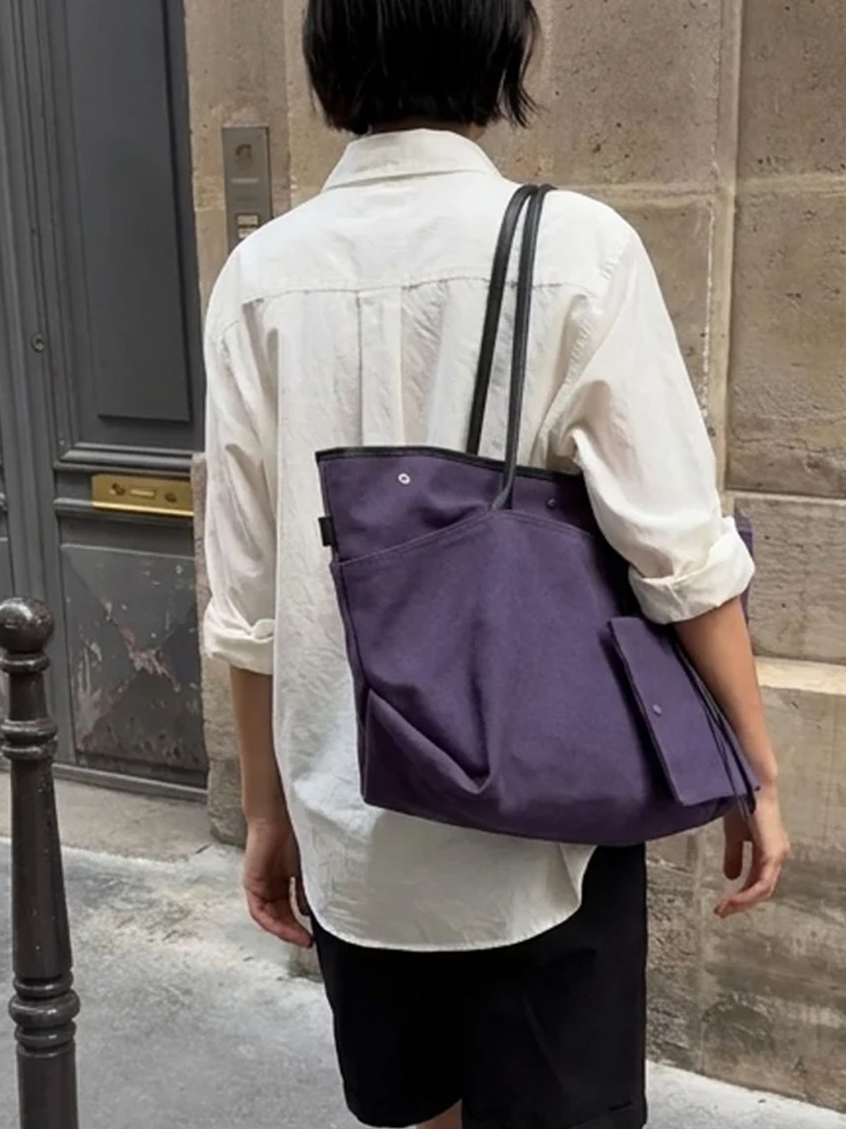 던팩토리(DAWN FACTORY) NOA BAG LARGE TWILL PURPLE 노아백 라지 트윌 퍼플