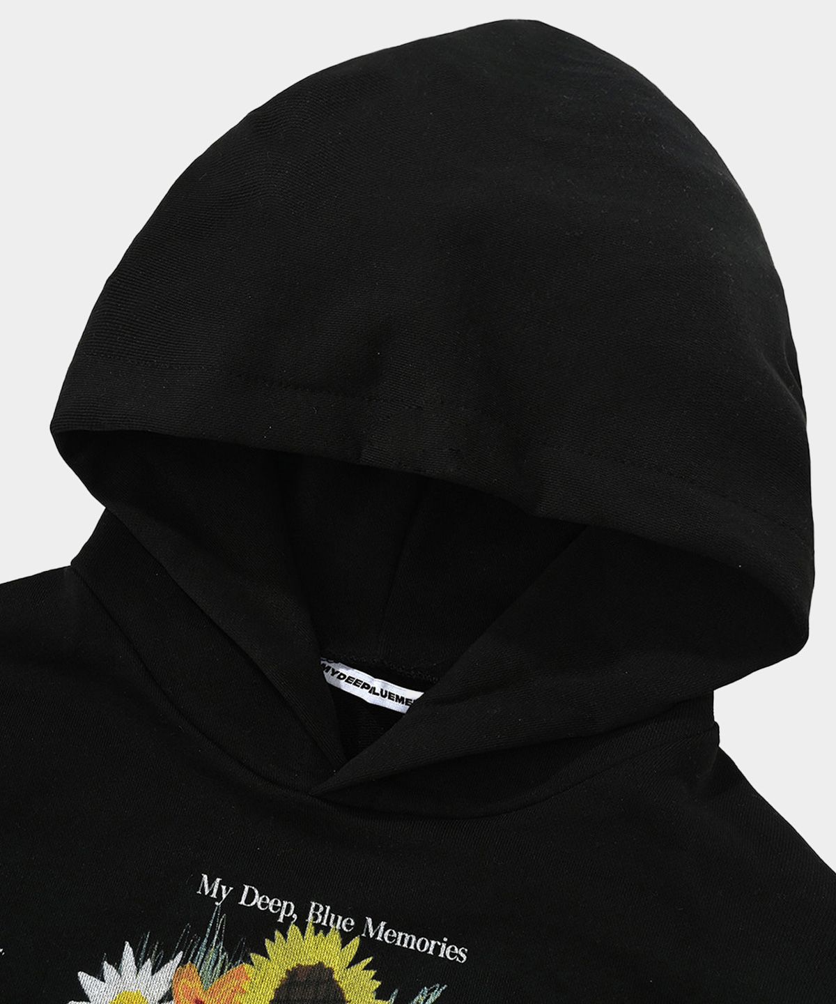 마이딥블루메모리즈(MY DEEP BLUE MEMORIES) MM Twelve Flower Hoodie (BLACK)