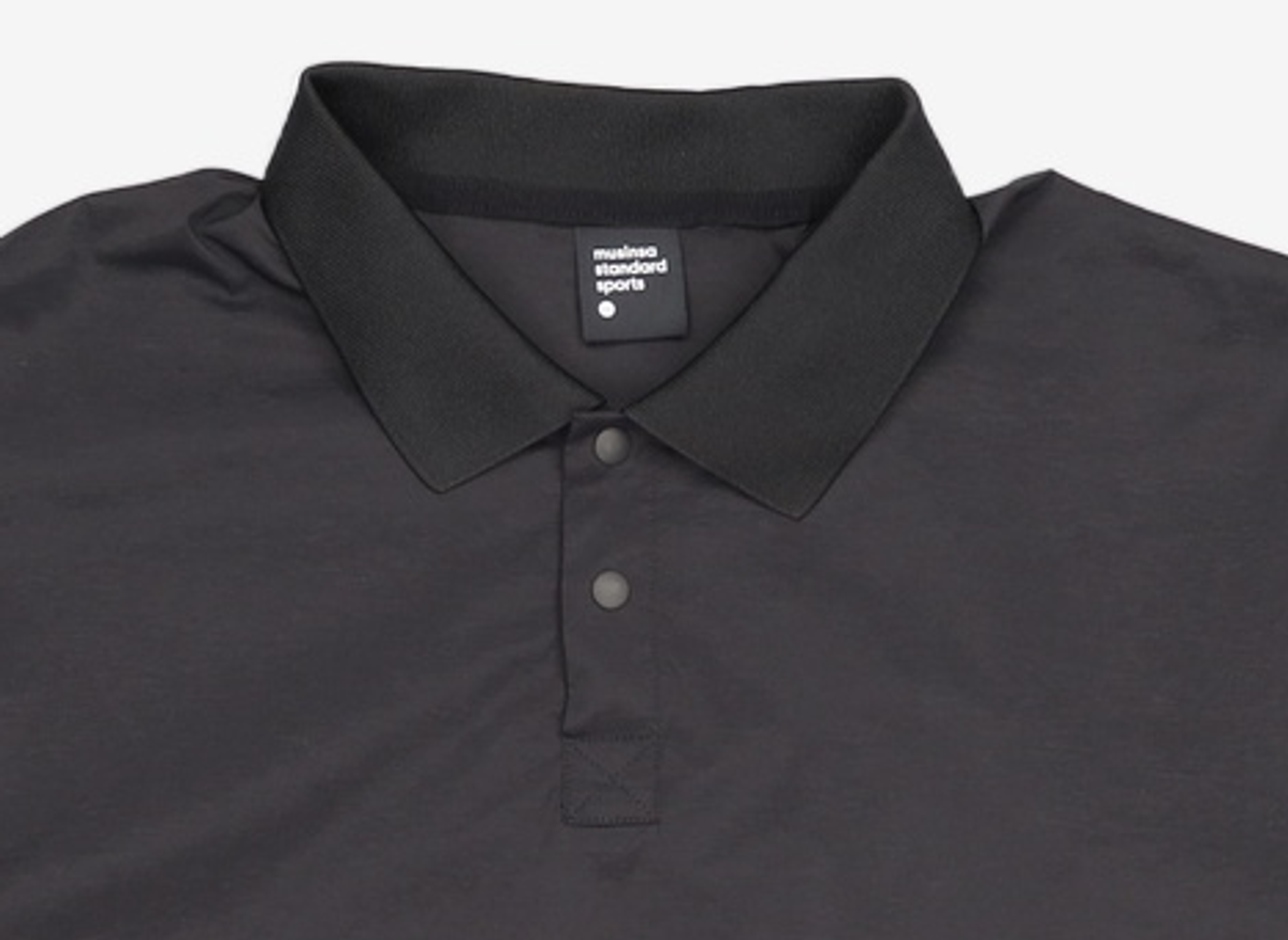 무신사 스탠다드 스포츠(MUSINSA STANDARD SPORTS) AEROMOVE™ GOLF MESH HYBRID POLO LONG SLEEVE/BLKBLACK XXL