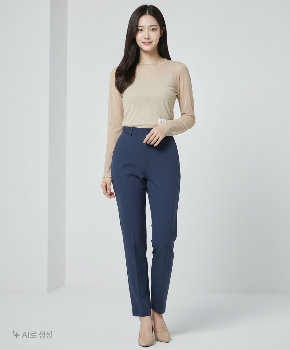 드파운드(DEPOUND) 도트 레이어드 그래픽 티셔츠 [브라운] FREE