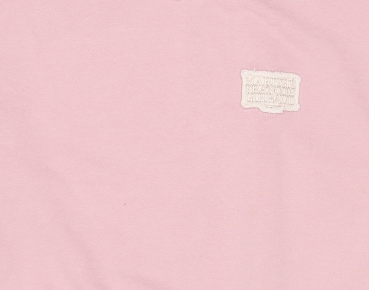 마리떼 프랑소와 저버(MARITHÉ + FRANҪOIS GIRBAUD) W CROP CLASSIC LOGO DENIM PATCH SWEATSHIRT dark pink M