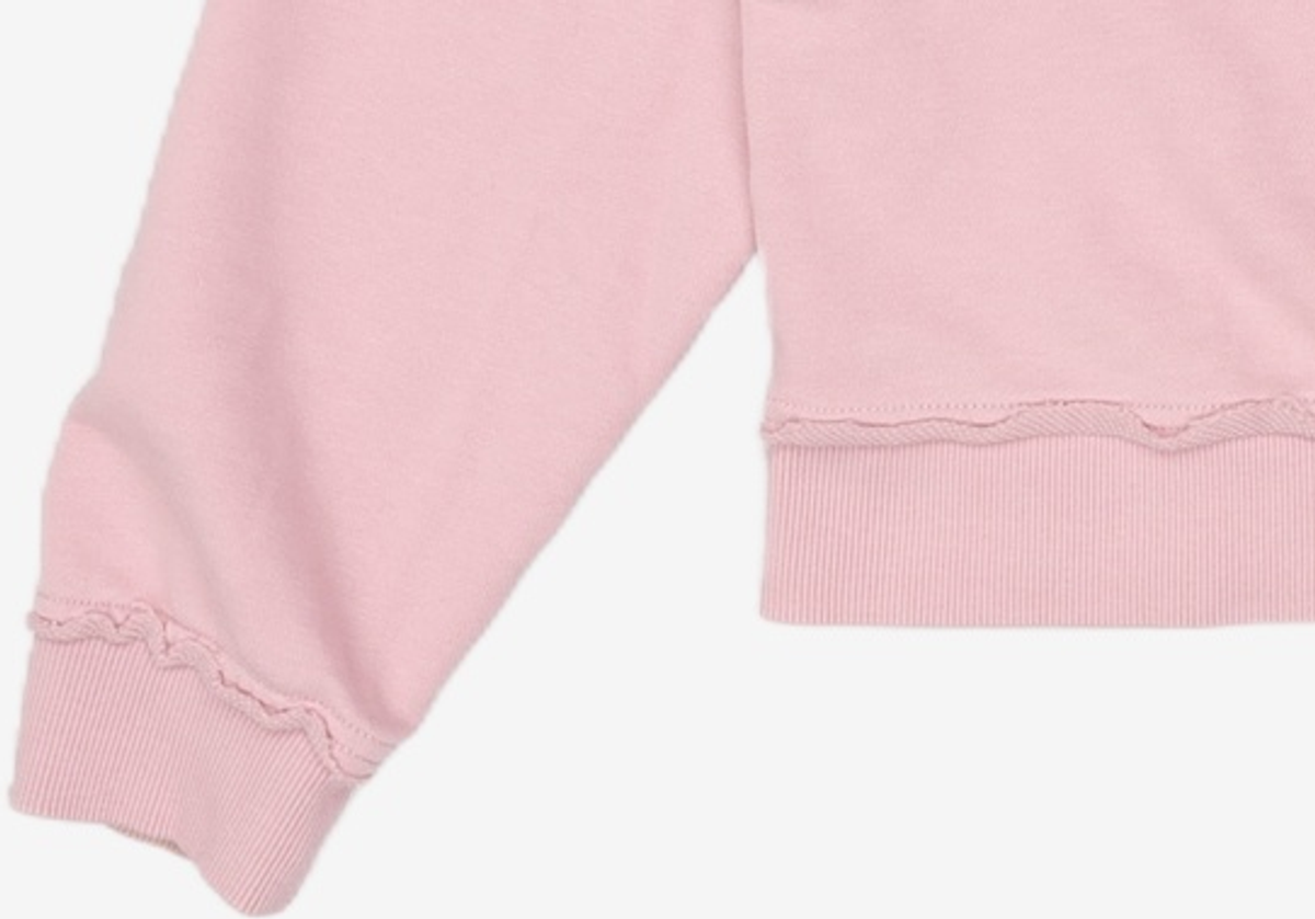마리떼 프랑소와 저버(MARITHÉ + FRANҪOIS GIRBAUD) W CROP CLASSIC LOGO DENIM PATCH SWEATSHIRT dark pink M