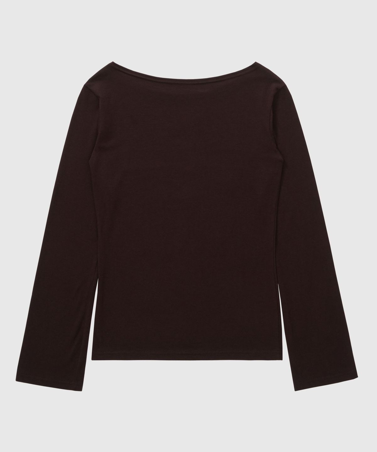 필프(PEALP) REBEL IN SILENCE BOAT NECK T-SHIRT 63 (BROWN)