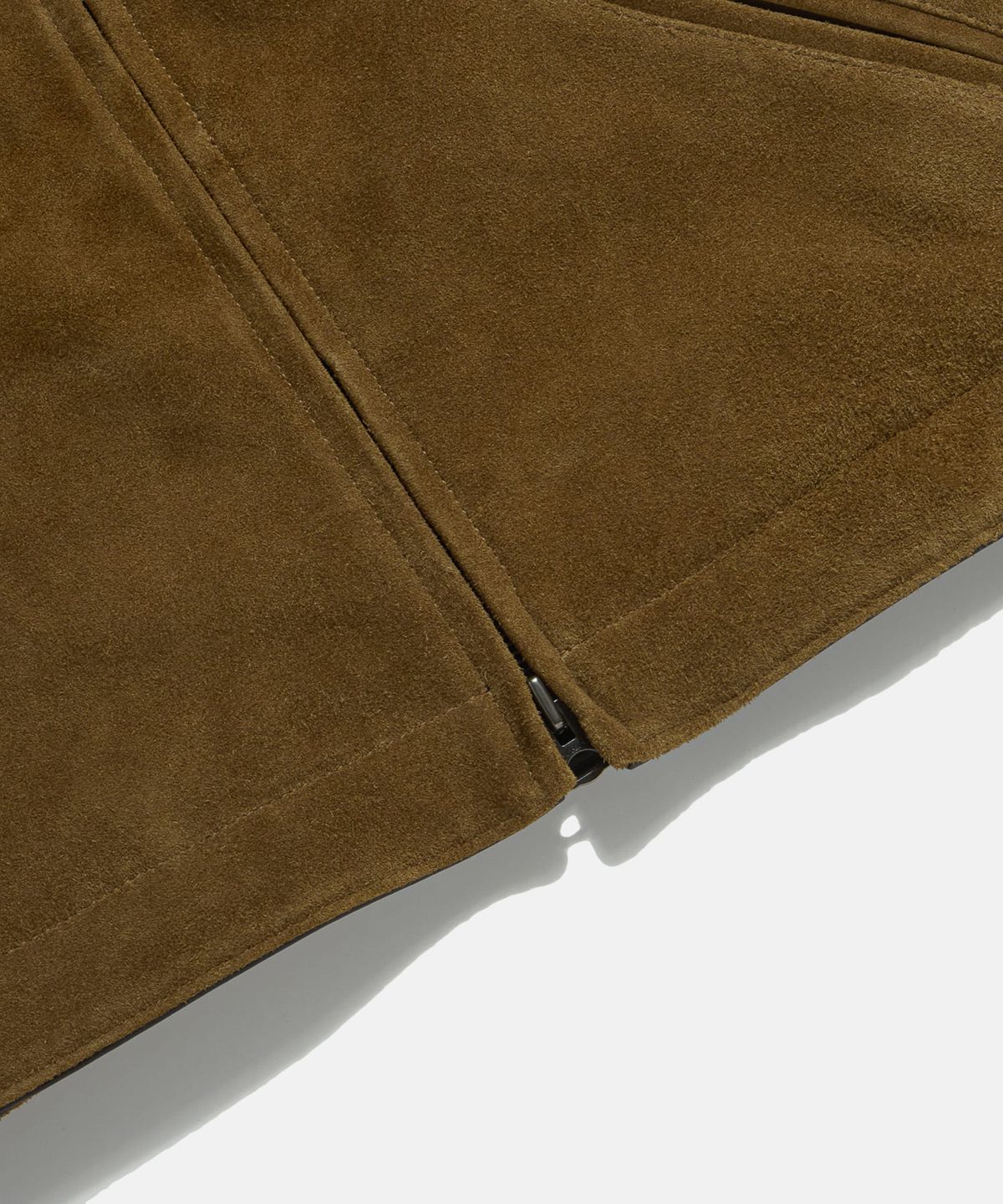 에스피오나지(ESPIONAGE) Suede Leather Single Jacket Camel