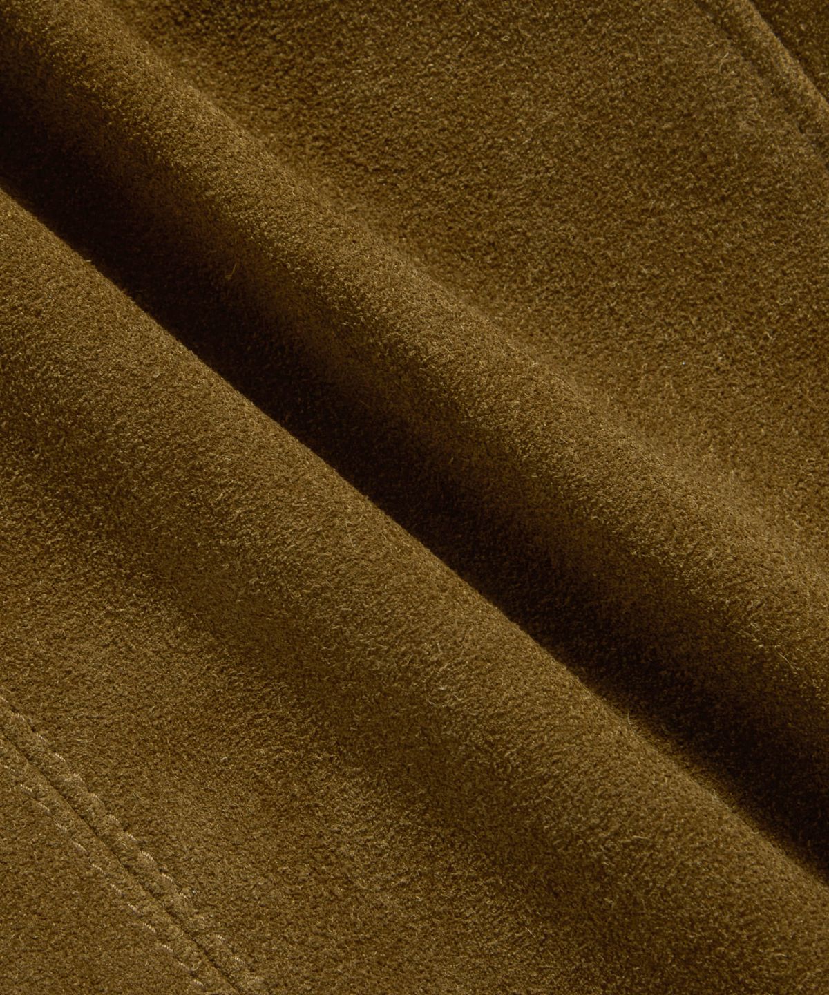 에스피오나지(ESPIONAGE) Suede Leather Single Jacket Camel