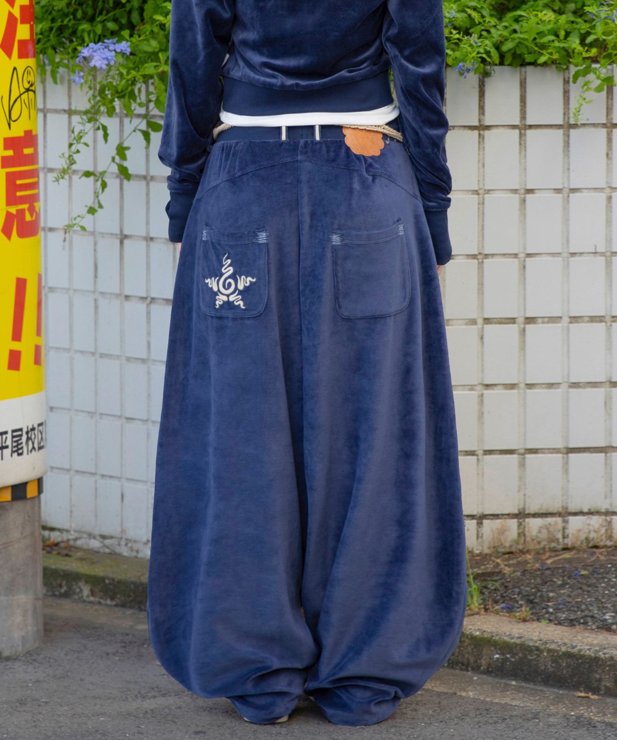 루나키후(RuNaKi'Hu') WXP076 호와리 벨루아 벌룬 팬츠 (NAVY)